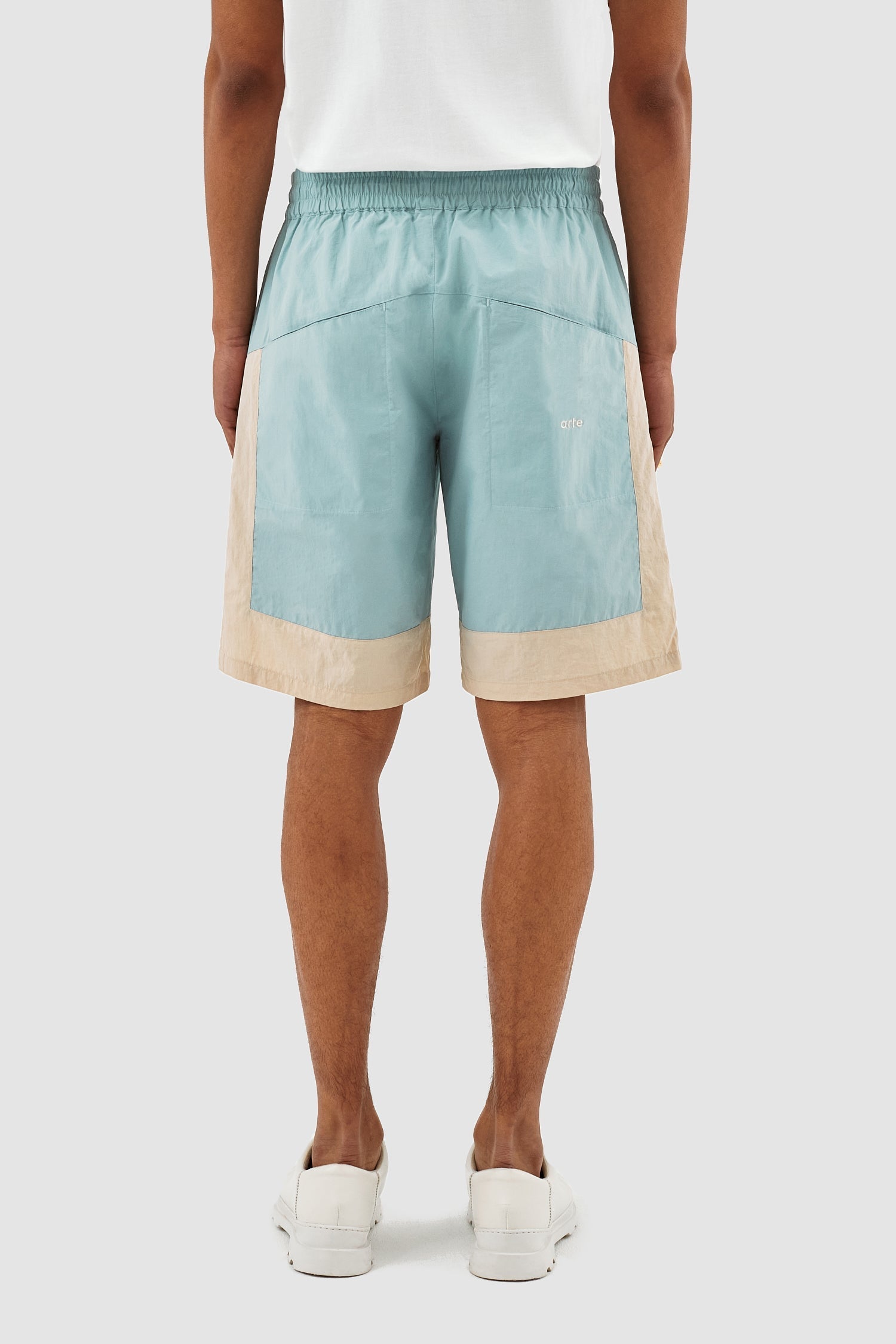 Short Steiner Contrast - Bleu clair/crème