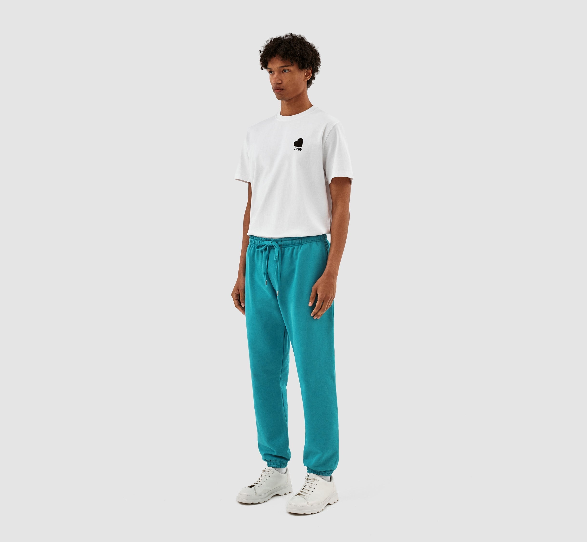 Pantalon avec logo en forme de cœur de Tristian - Bleu lac