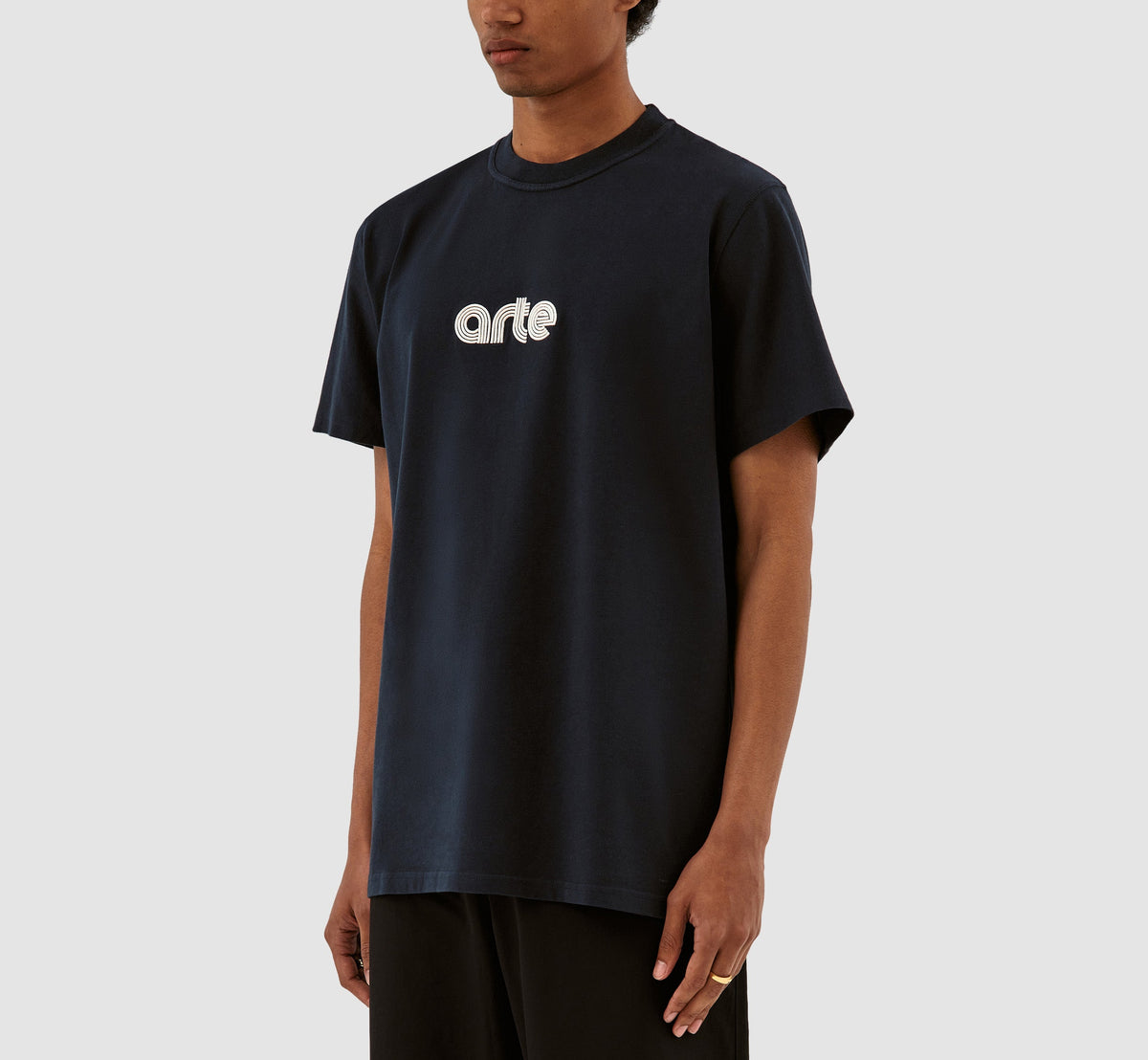 Taut Embroi Logo T-shirt - Marine