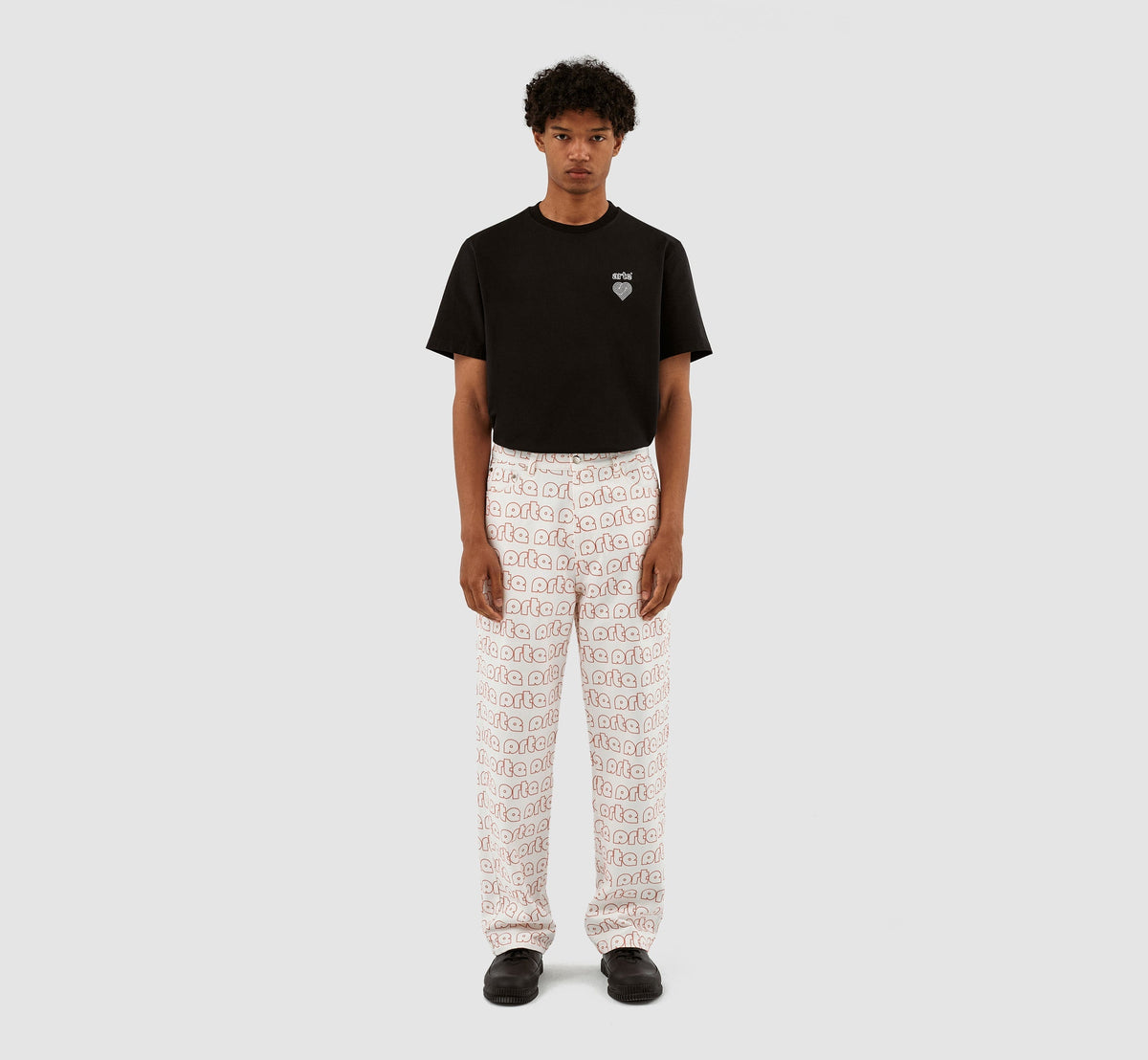 Pantalon Paul Allover Logo - Rouge/Blanc