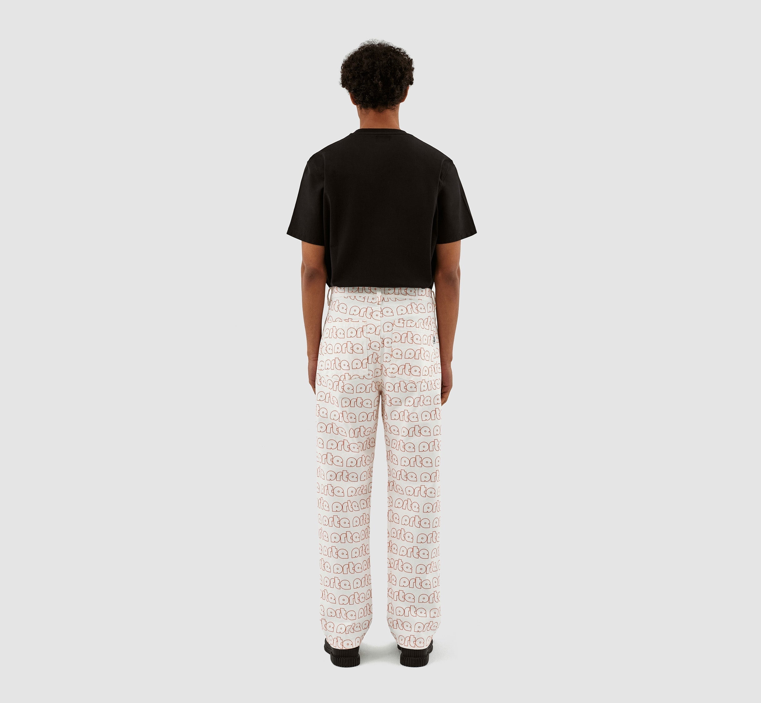 Pantalon Paul Allover Logo - Rouge/Blanc