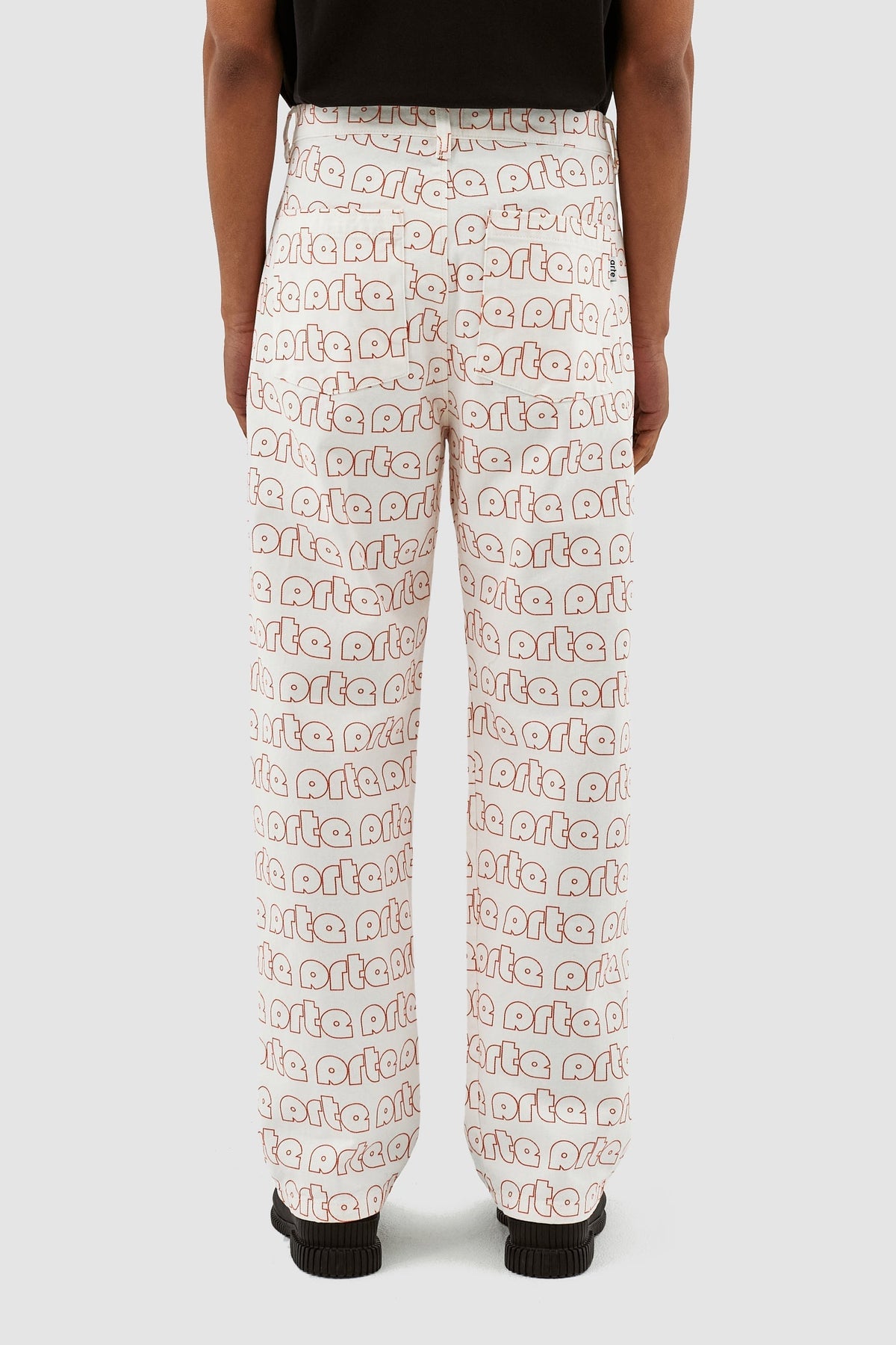 Pantalon Paul Allover Logo - Rouge/Blanc