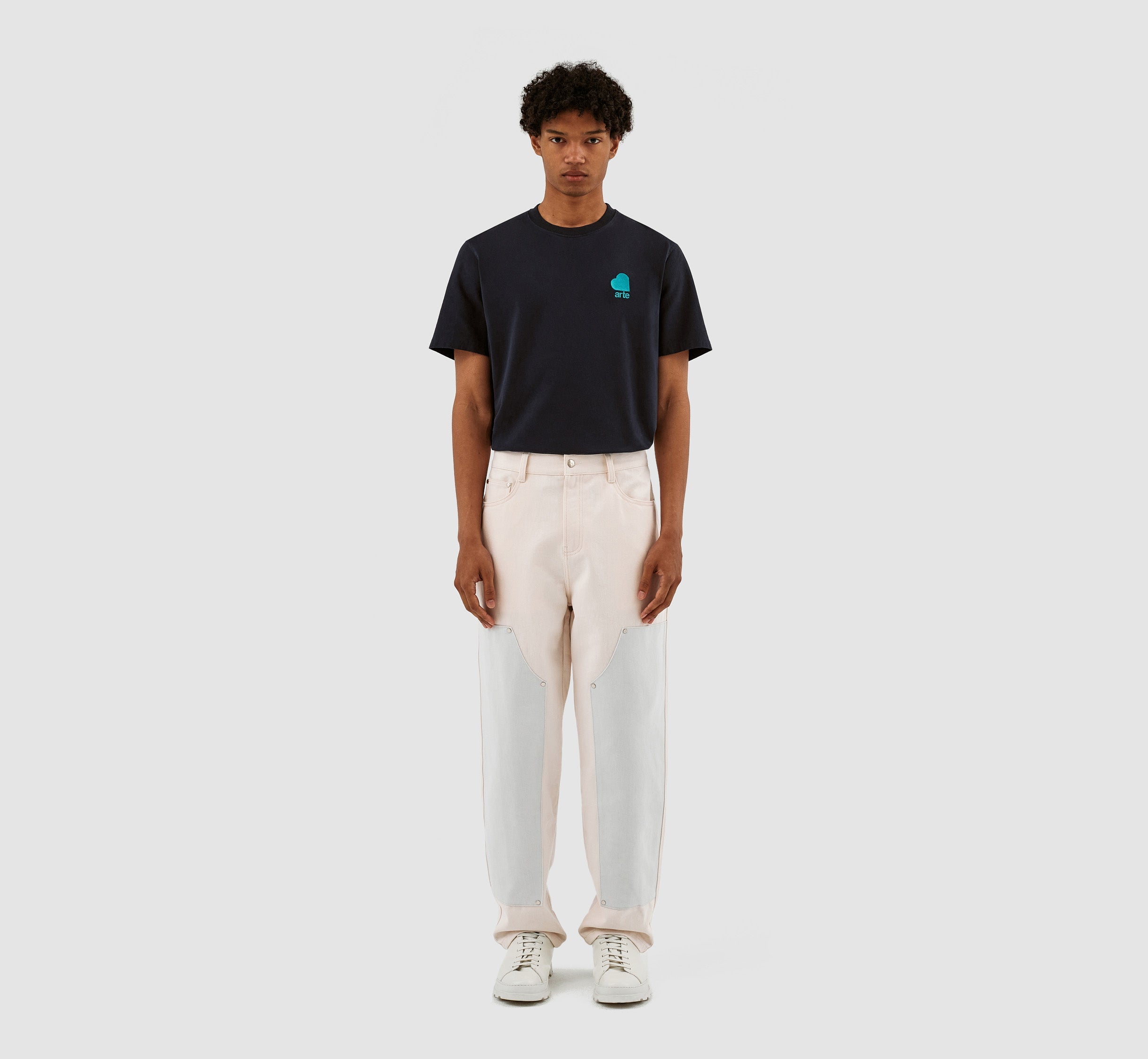 Pantalon à carreaux Jones - Crème/Nimbus Cloud