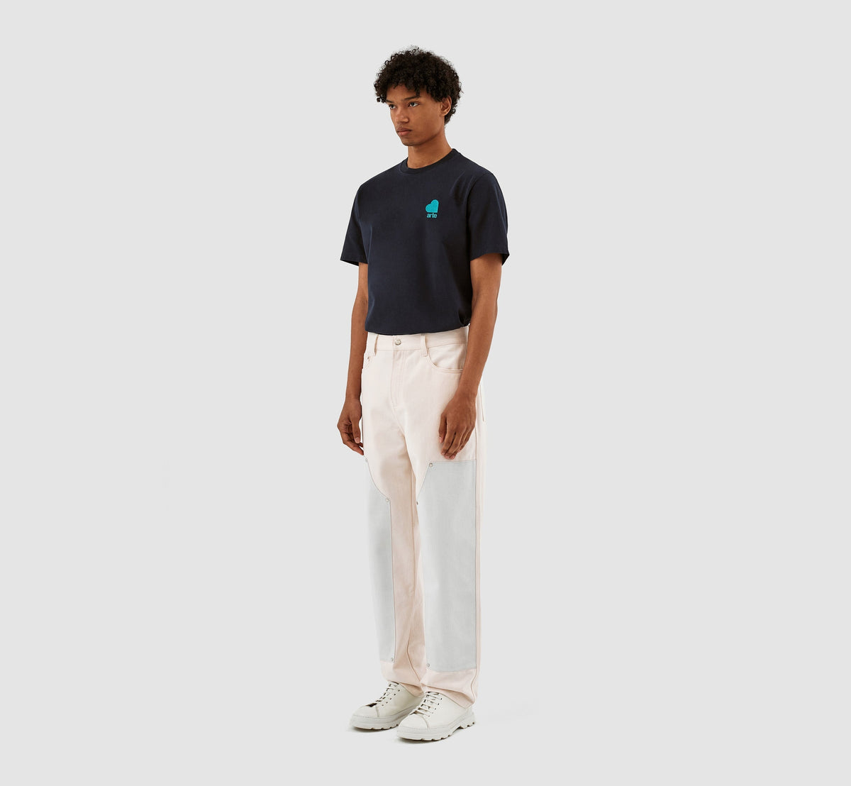 Pantalon à carreaux Jones - Crème/Nimbus Cloud