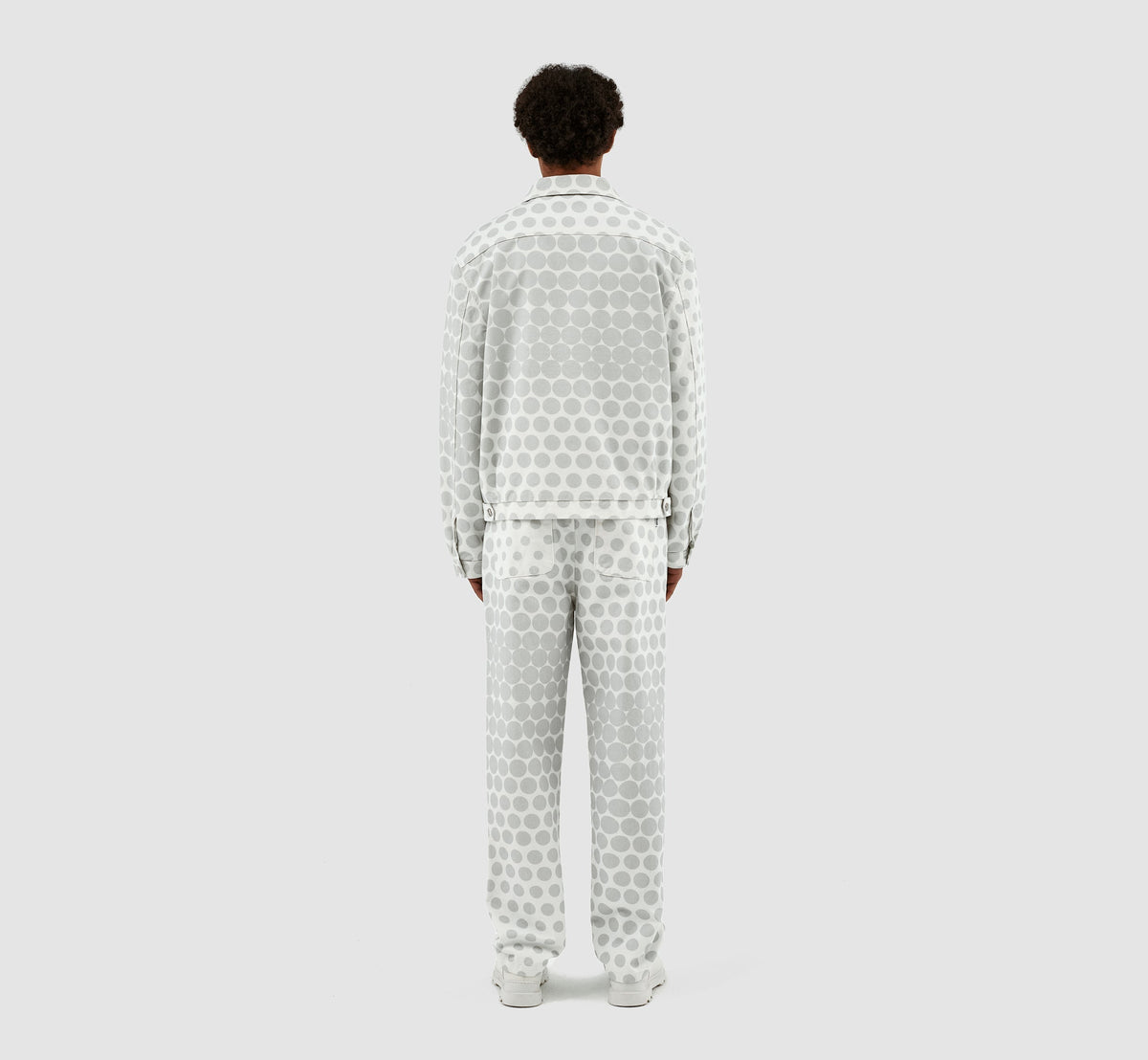 Veste à pois Jackson - Crème/Gris clair