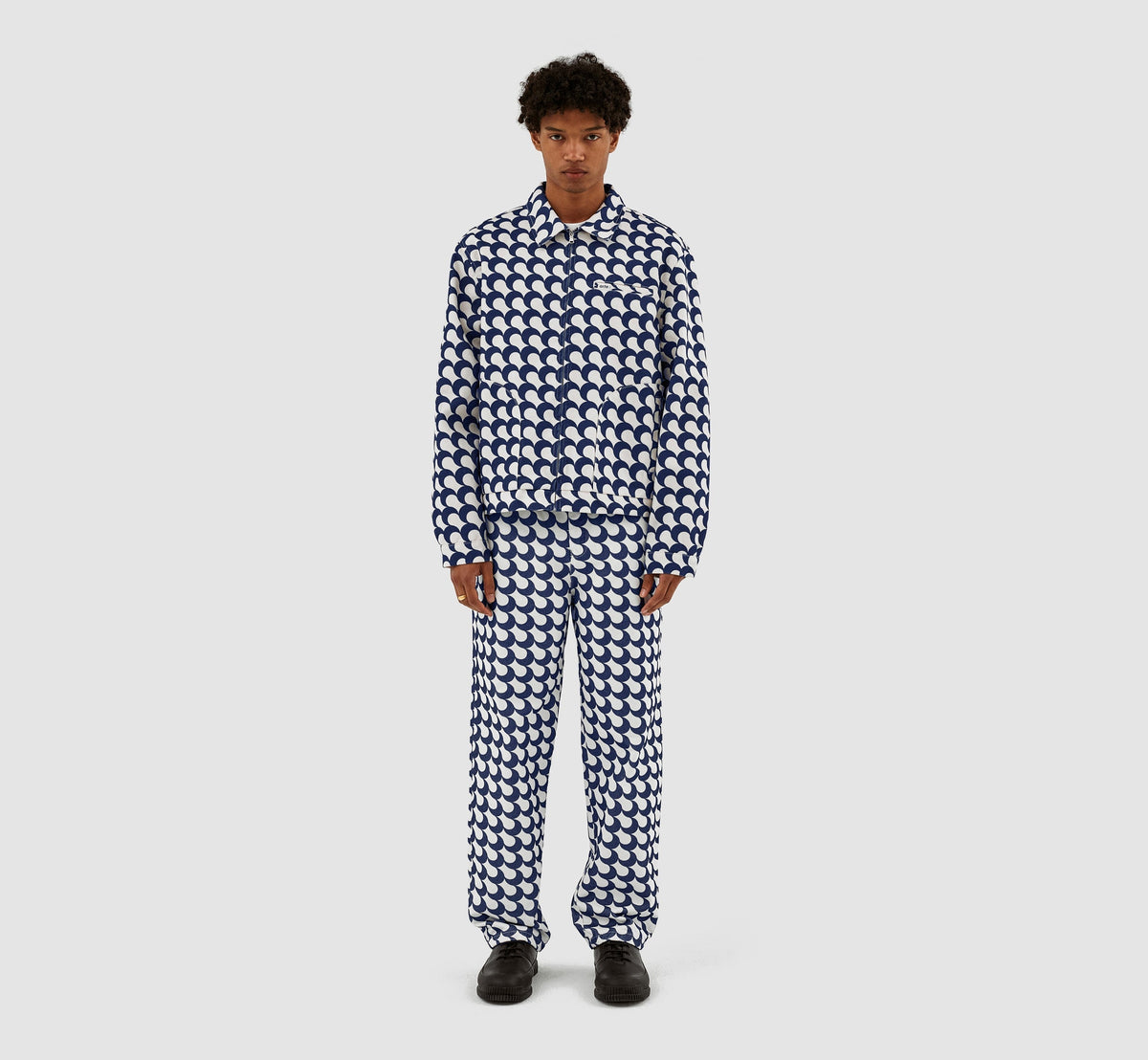 Veste Jackson imprimé Bau - Marine/Blanc