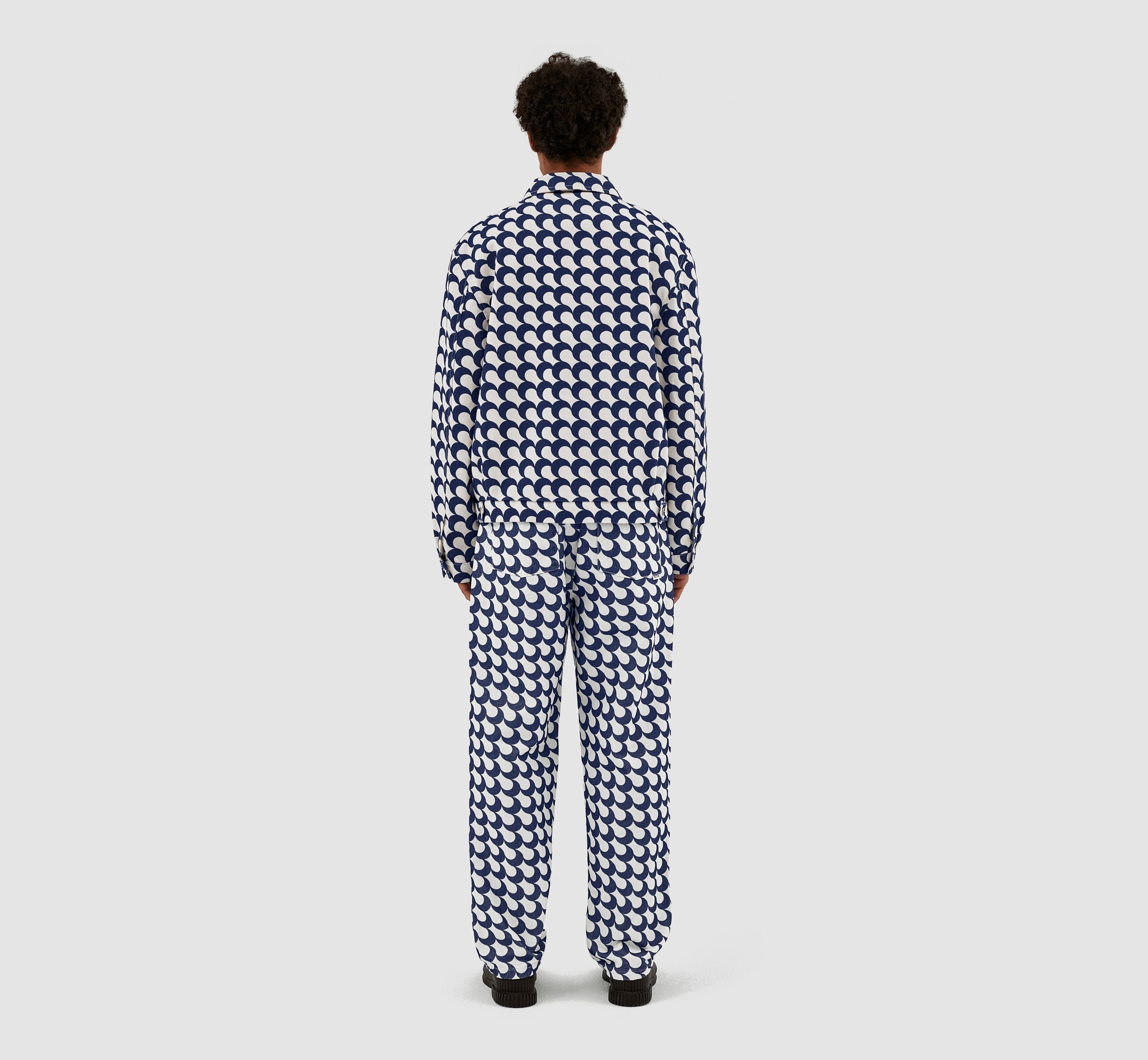 Veste Jackson imprimé Bau - Marine/Blanc