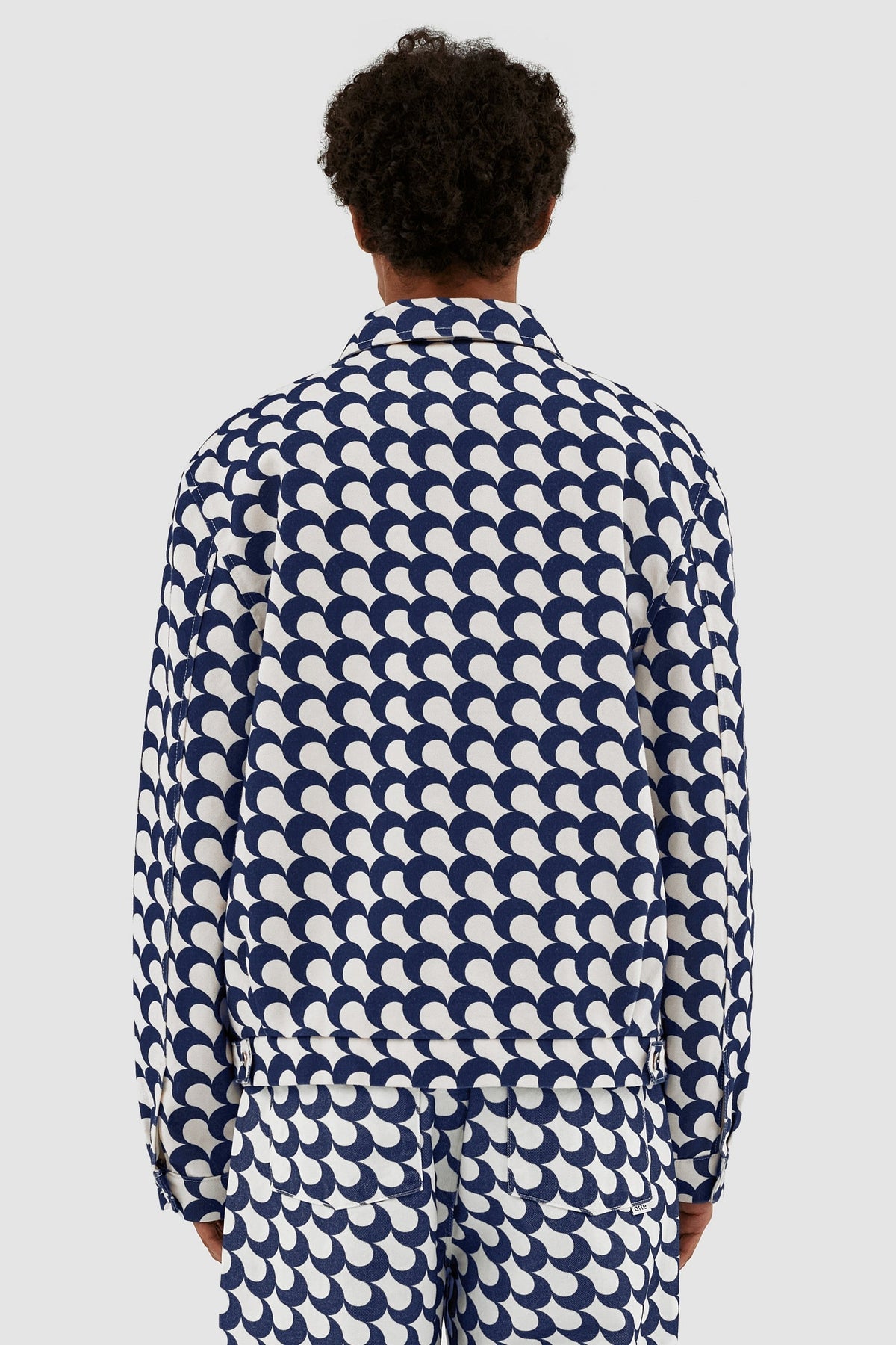Veste Jackson imprimé Bau - Marine/Blanc