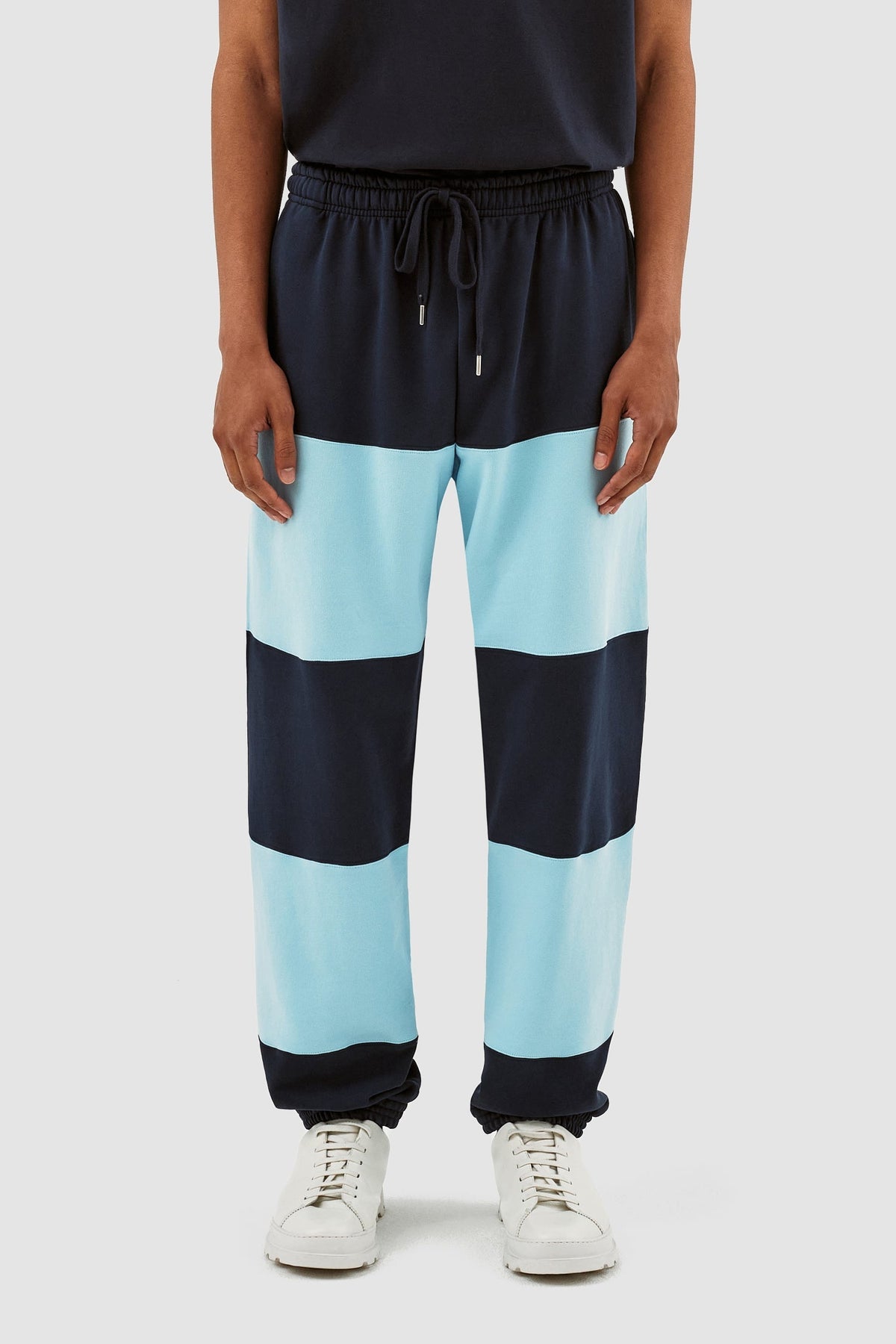 Pantalon à rayures Tristian - Marine/Bleu clair