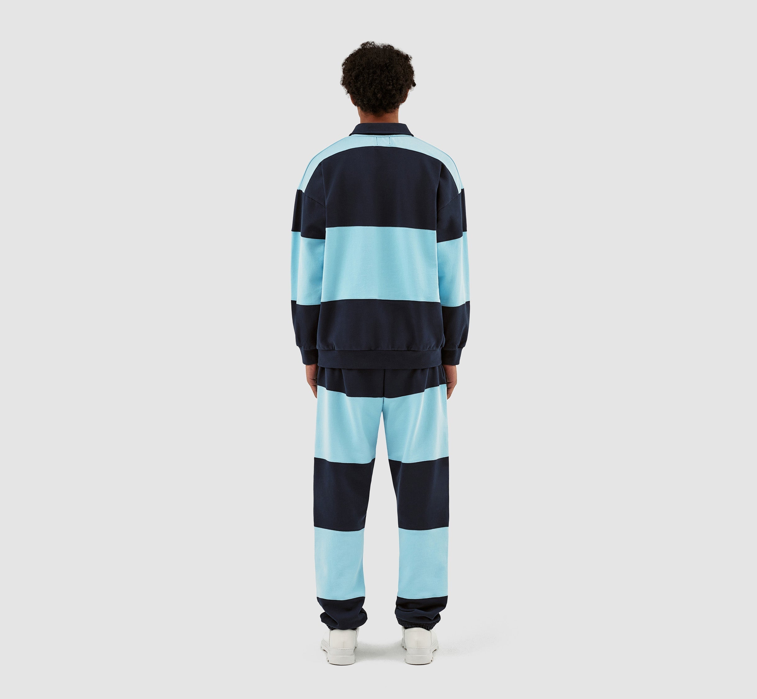 Pull Cam Stripes - Navy/Light Blue