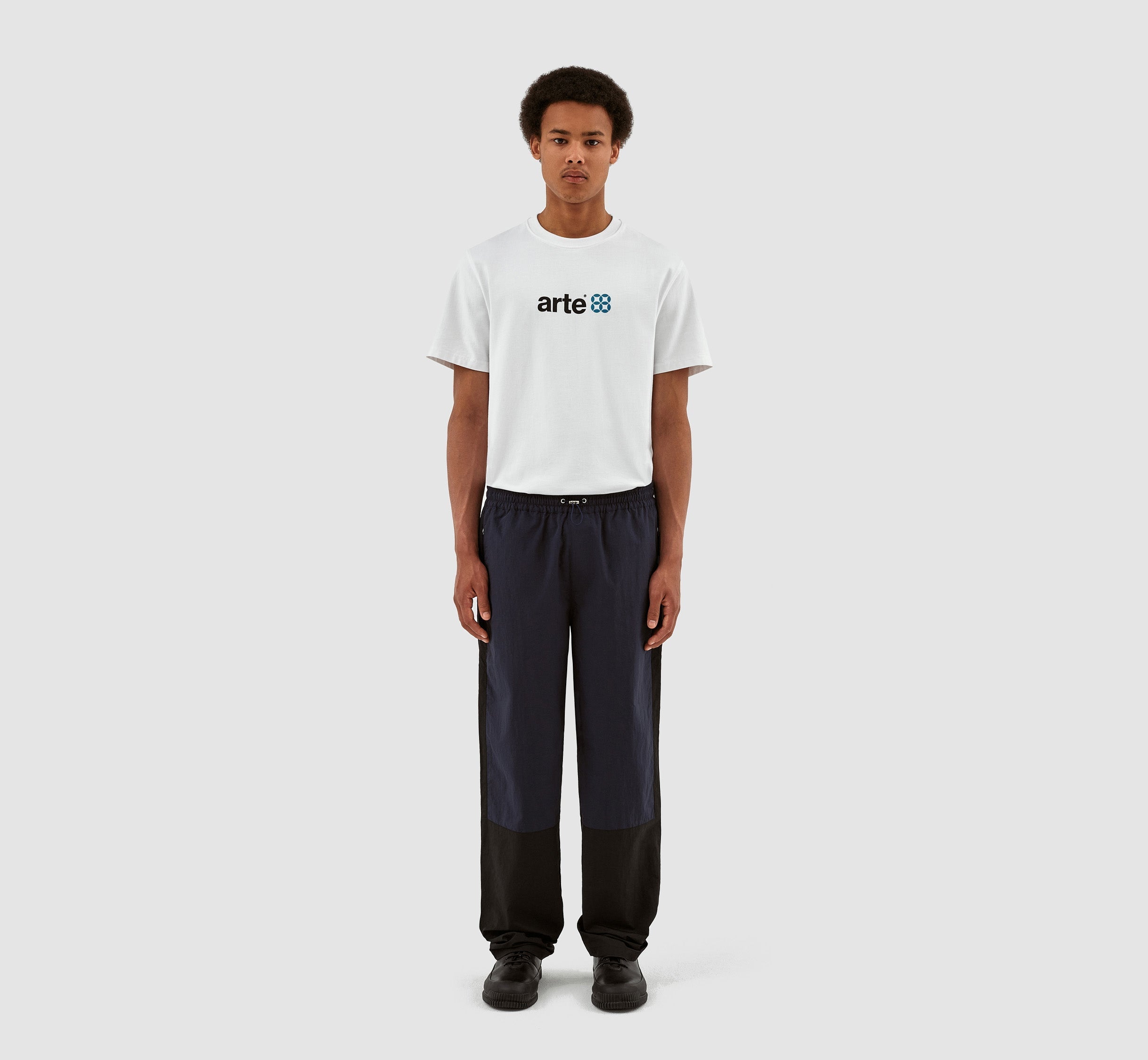 Pantalon Jeremy contrasté - Noir/Marine