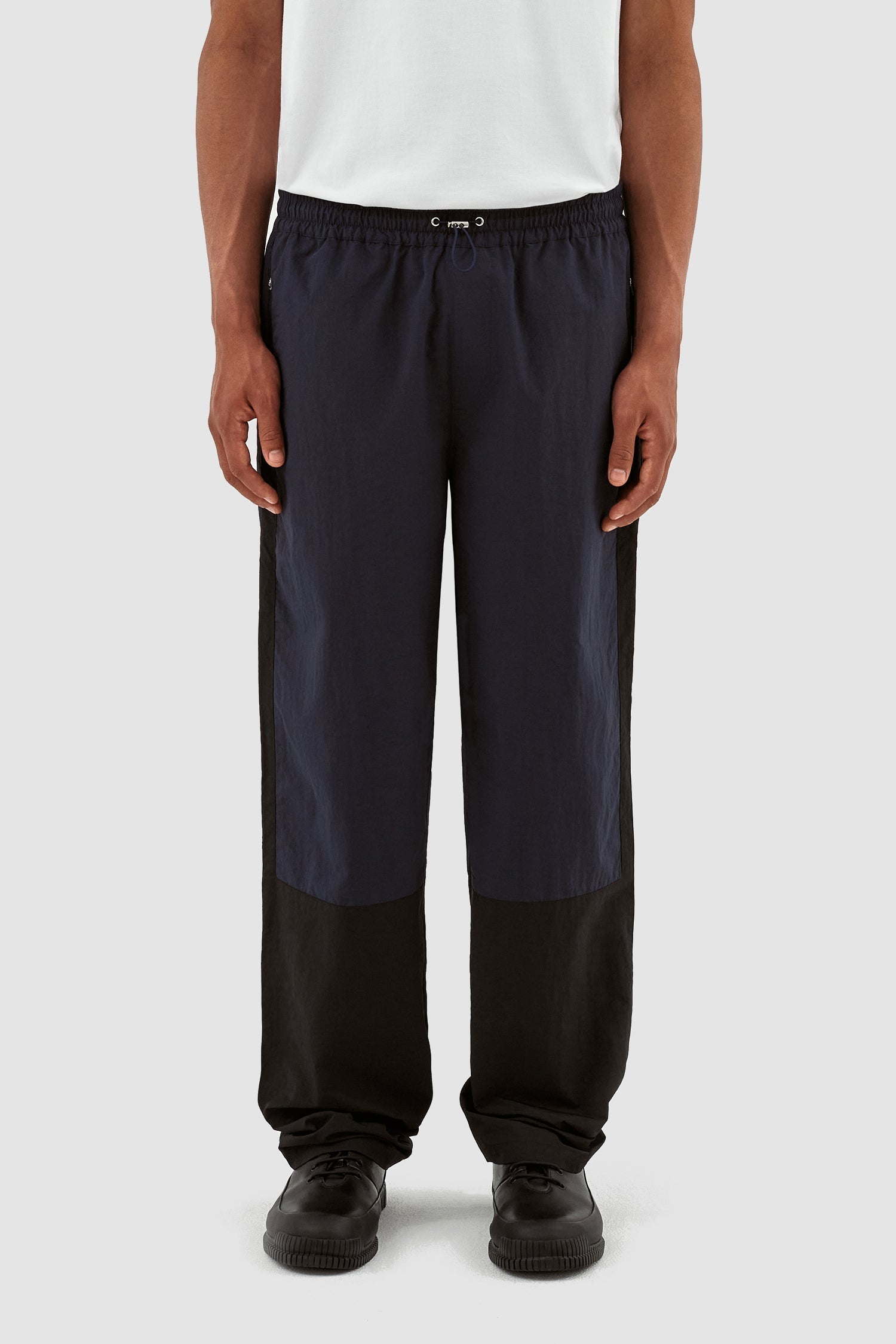 Pantalon Jeremy contrasté - Noir/Marine