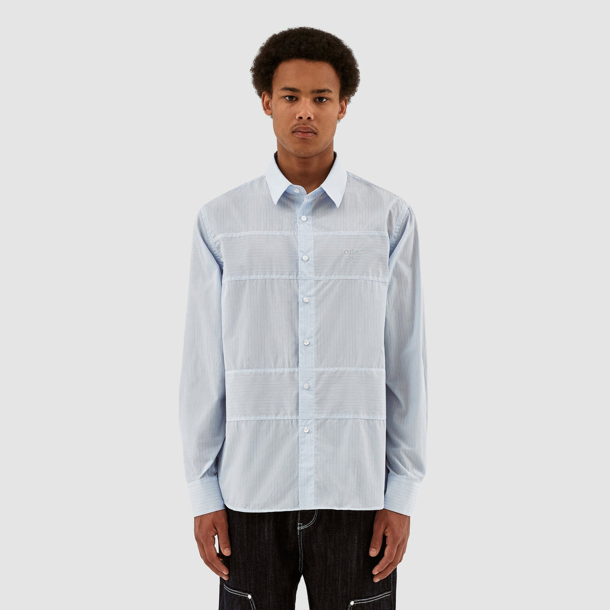 Logo Stockton - Blanc/Bleu clair