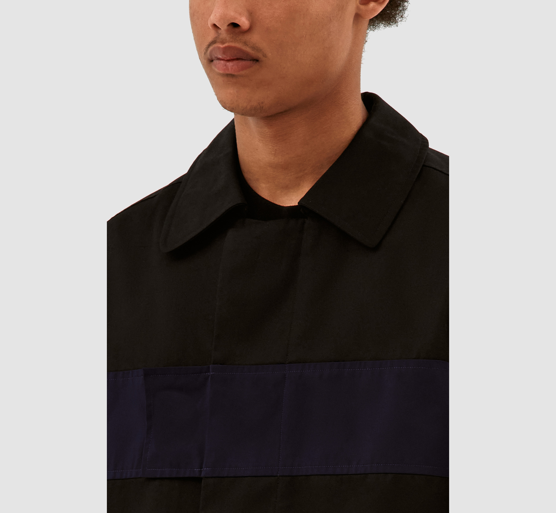 Manteau Joe Strap - Noir/Marine