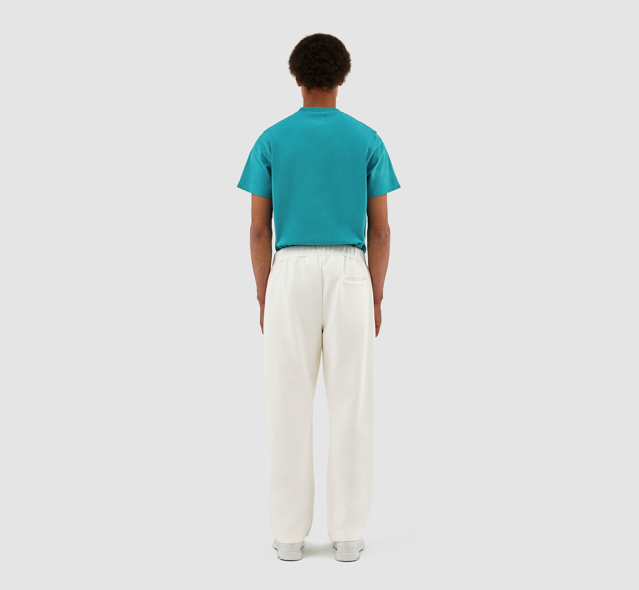 Pantalon à logo latéral Tristian - Crème
