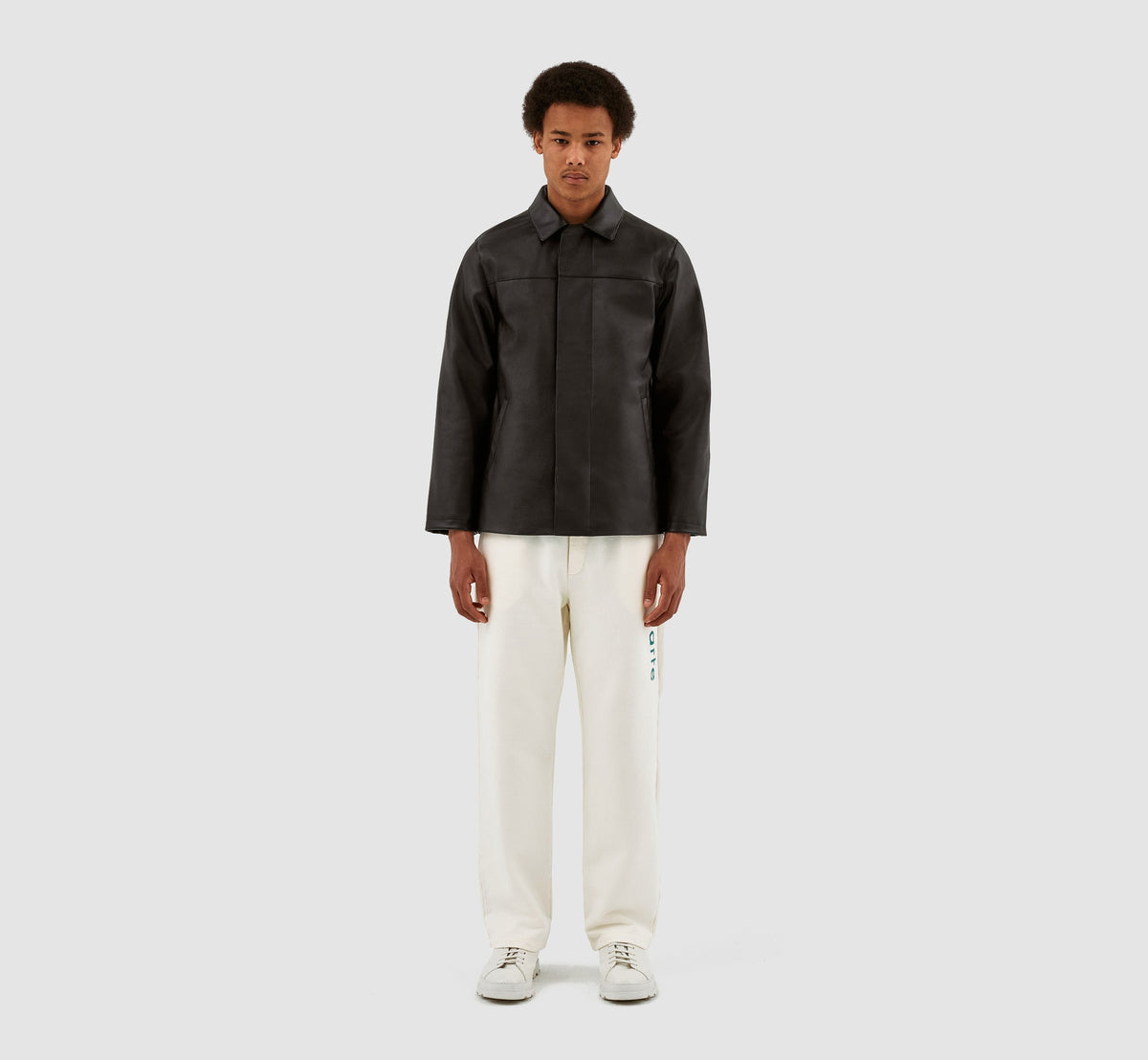 John Leather Jacket - Noir