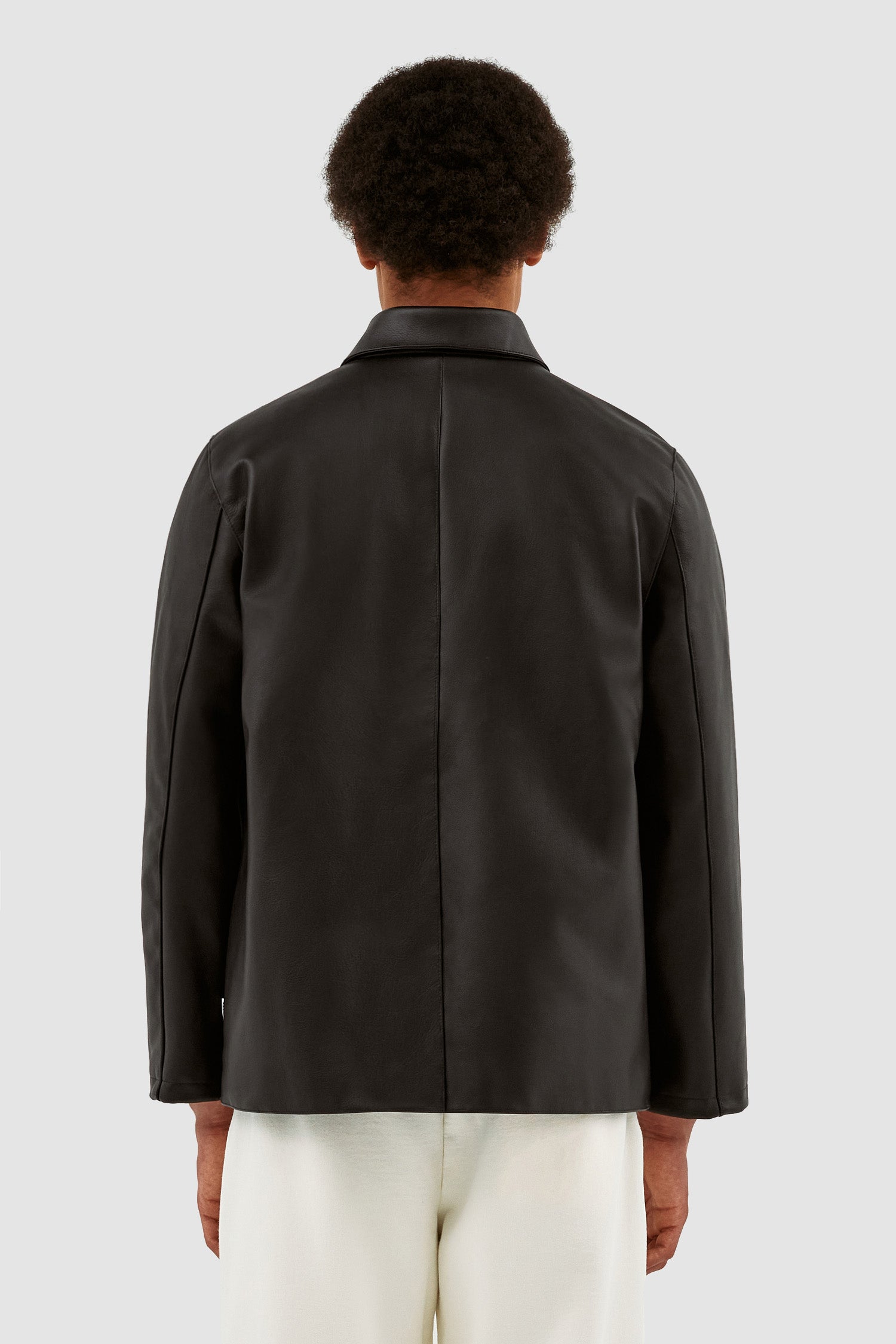John Leather Jacket - Noir