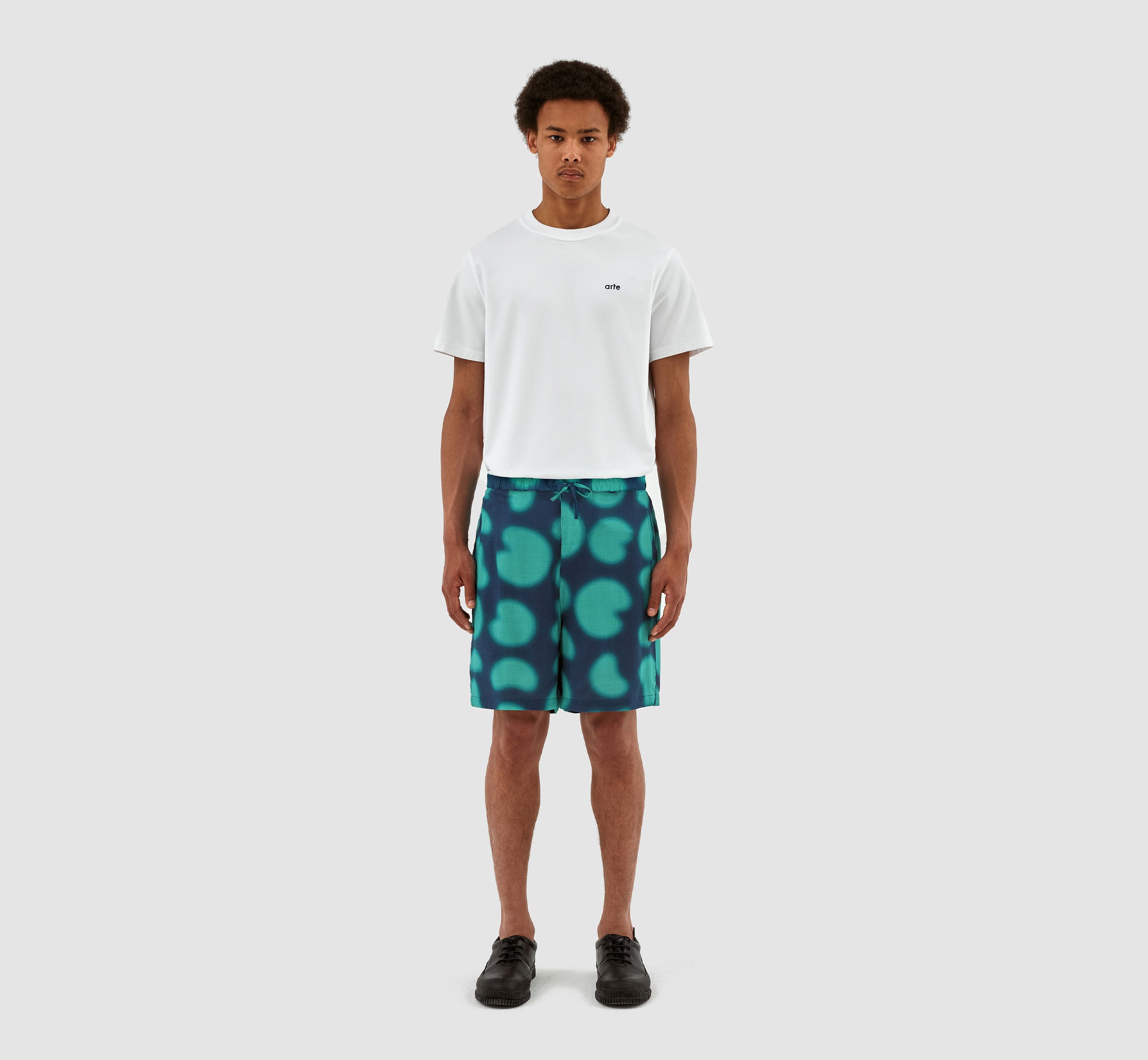 Short imprimé Stolp - Marine/Vert