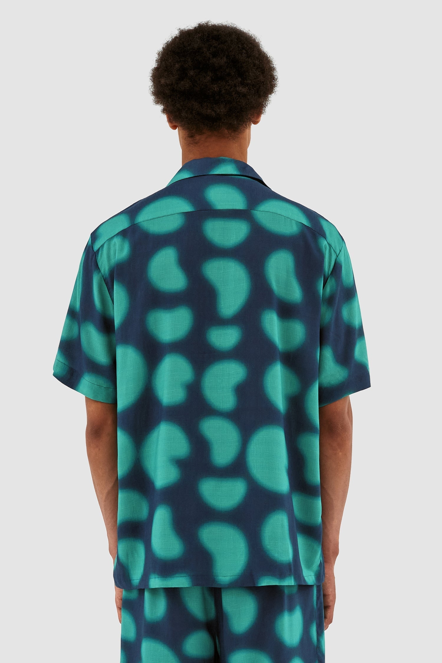 Chemise imprimée Scottie - Marine/Vert