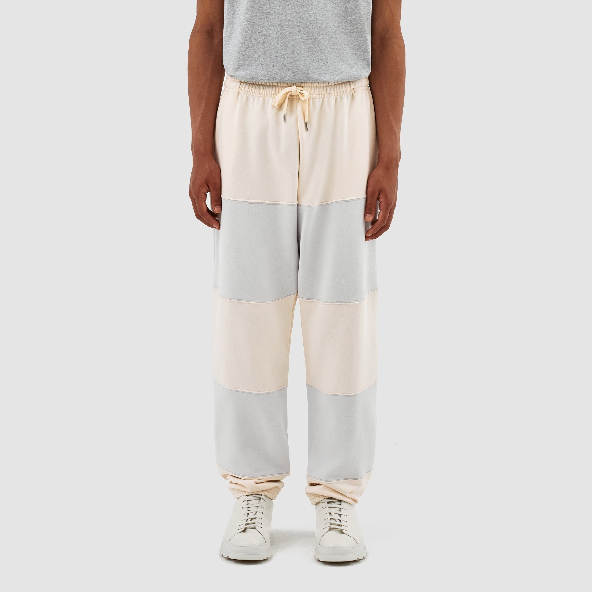 Pantalon à rayures Tristian - Crème/Gris clair