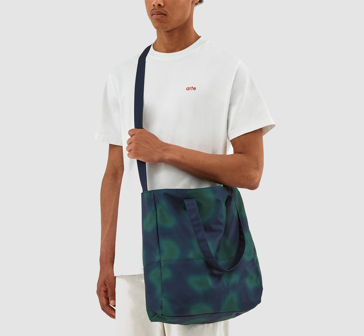 Totebag imprimé Thompson - Marine/Vert