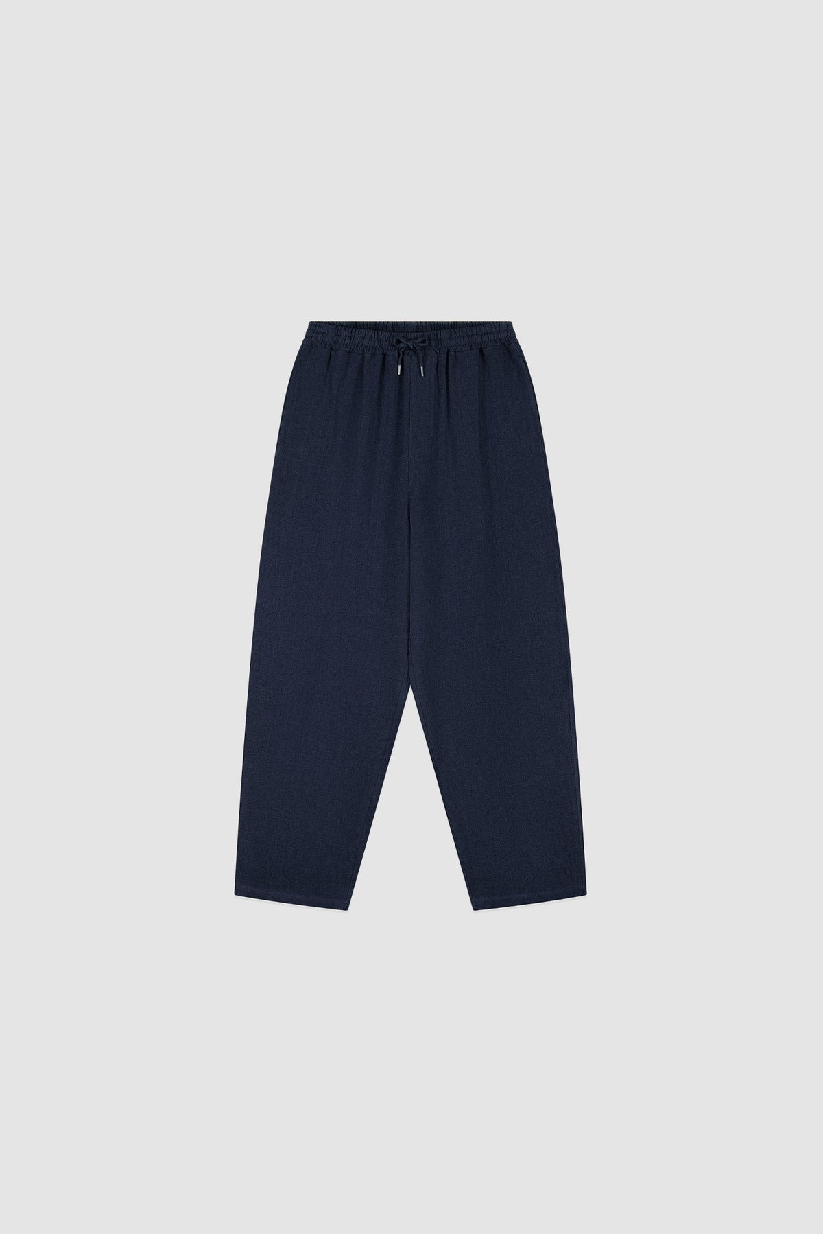 Pantalon en lin - Bleu marine