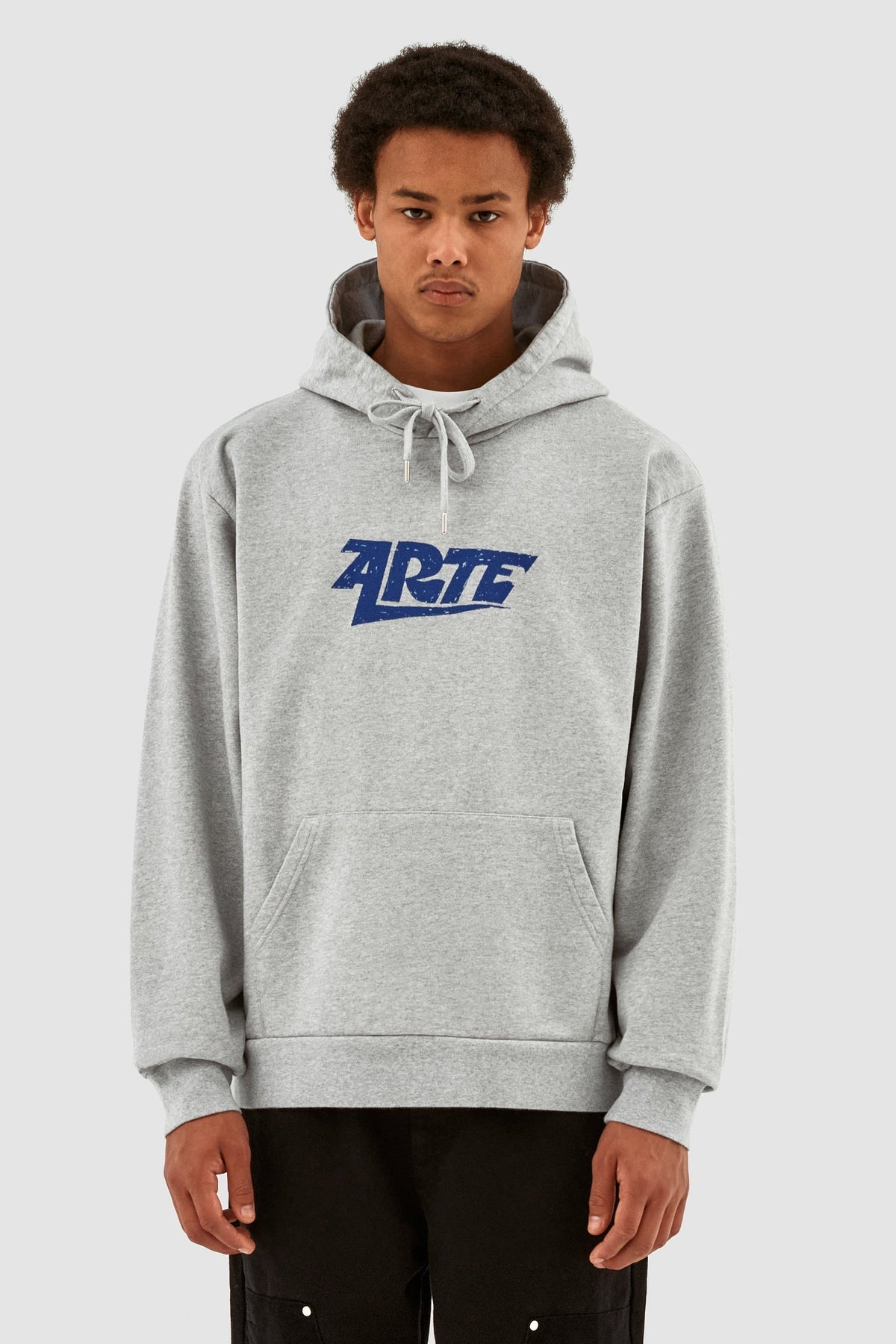 Sweat à capuche avec logo Harris - Gris