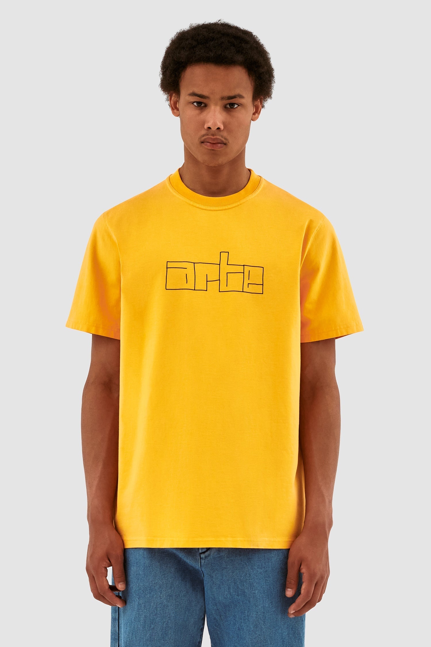 T-shirt avec logo en bloc Turner - Jaune