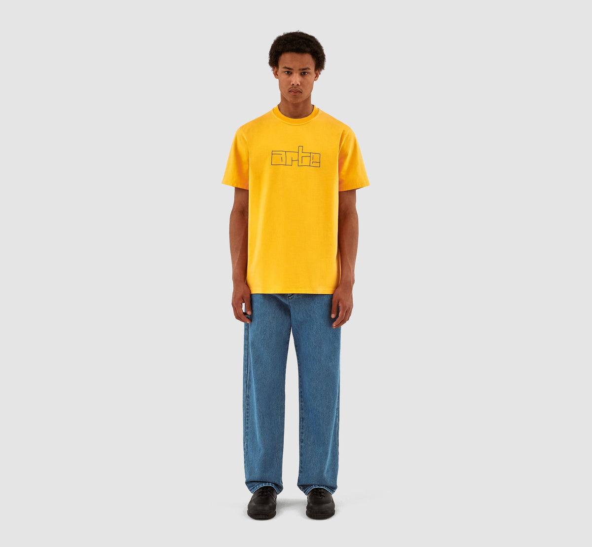 T-shirt avec logo en bloc Turner - Jaune