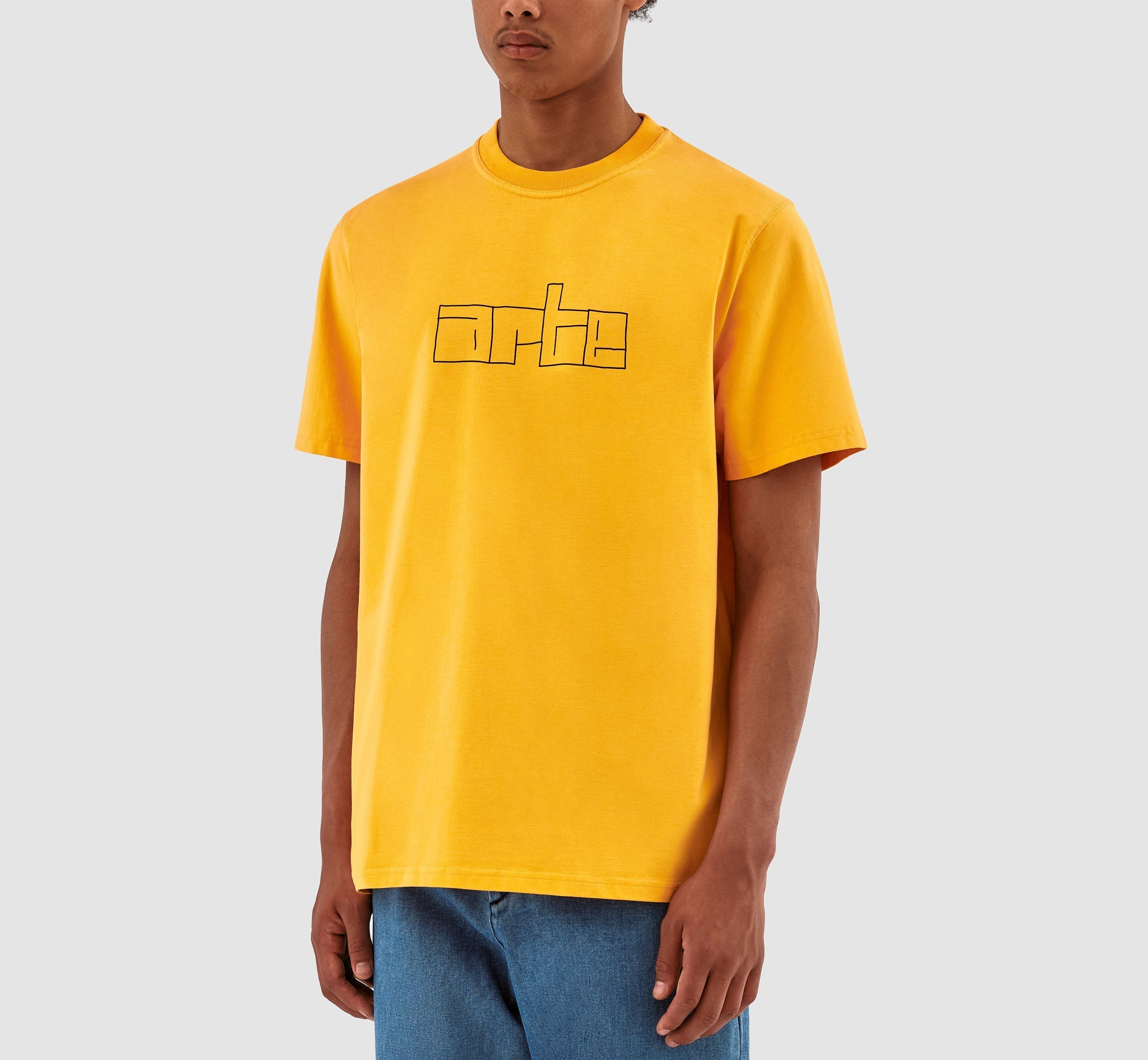 T-shirt avec logo en bloc Turner - Jaune