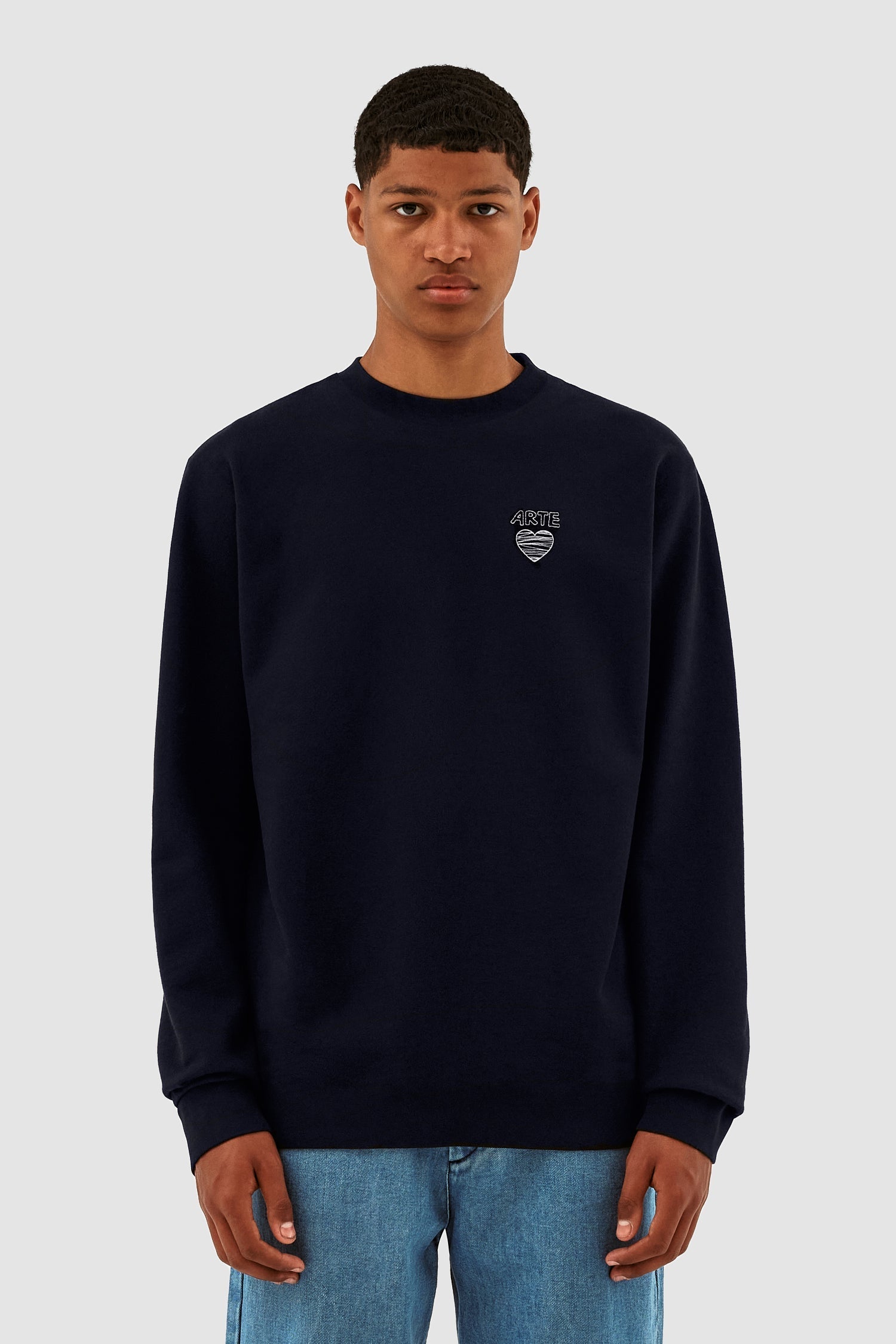 Clarck Scribble Crewneck - Marine