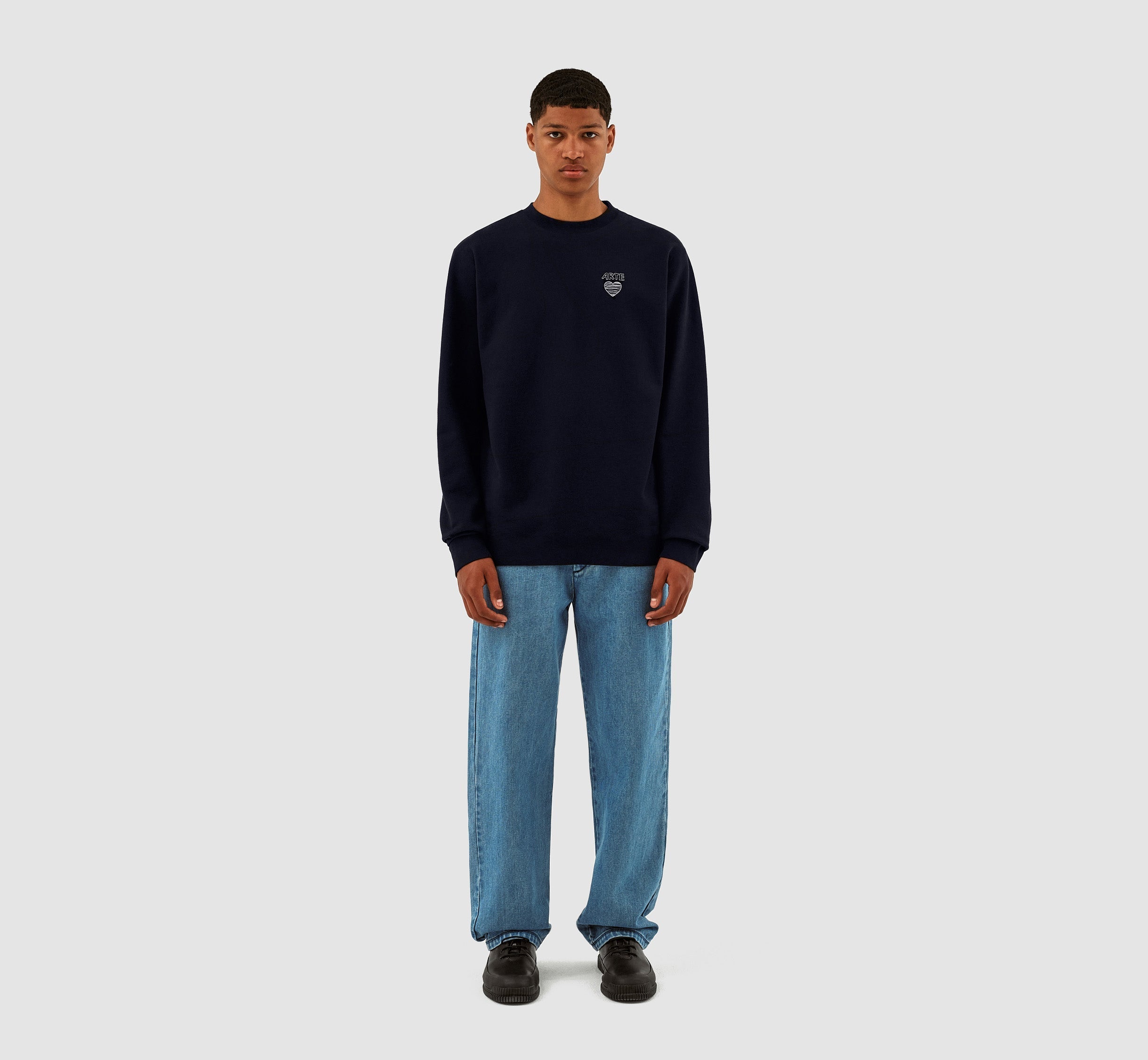 Clarck Scribble Crewneck - Marine