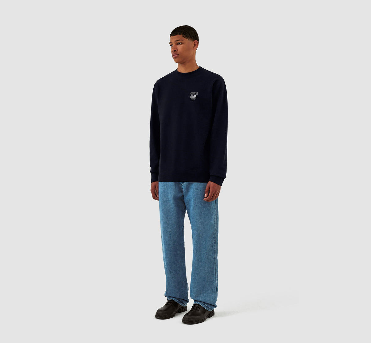 Clarck Scribble Crewneck - Marine
