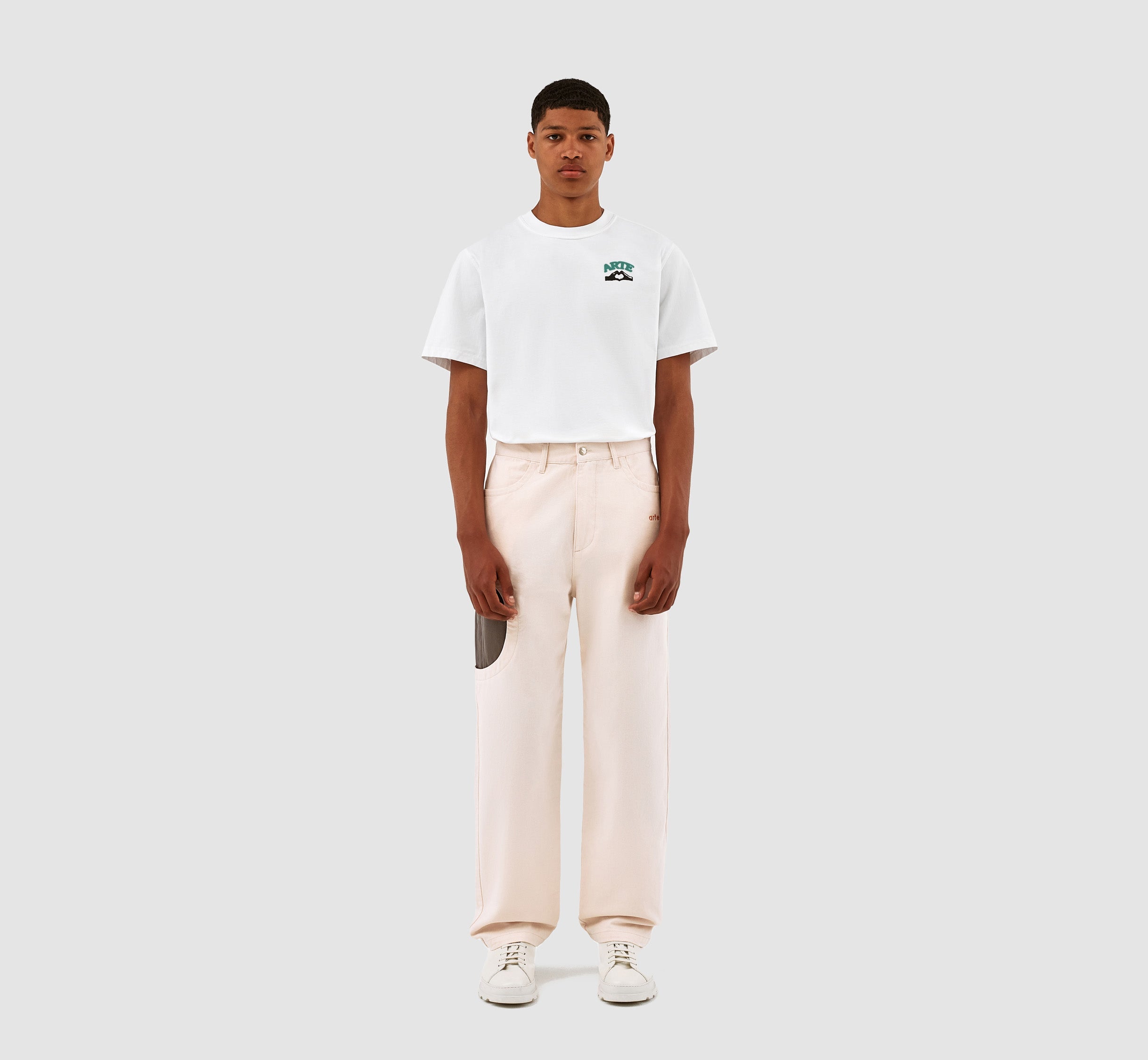 Pantalon Trabal de Jones - Crème/Gris