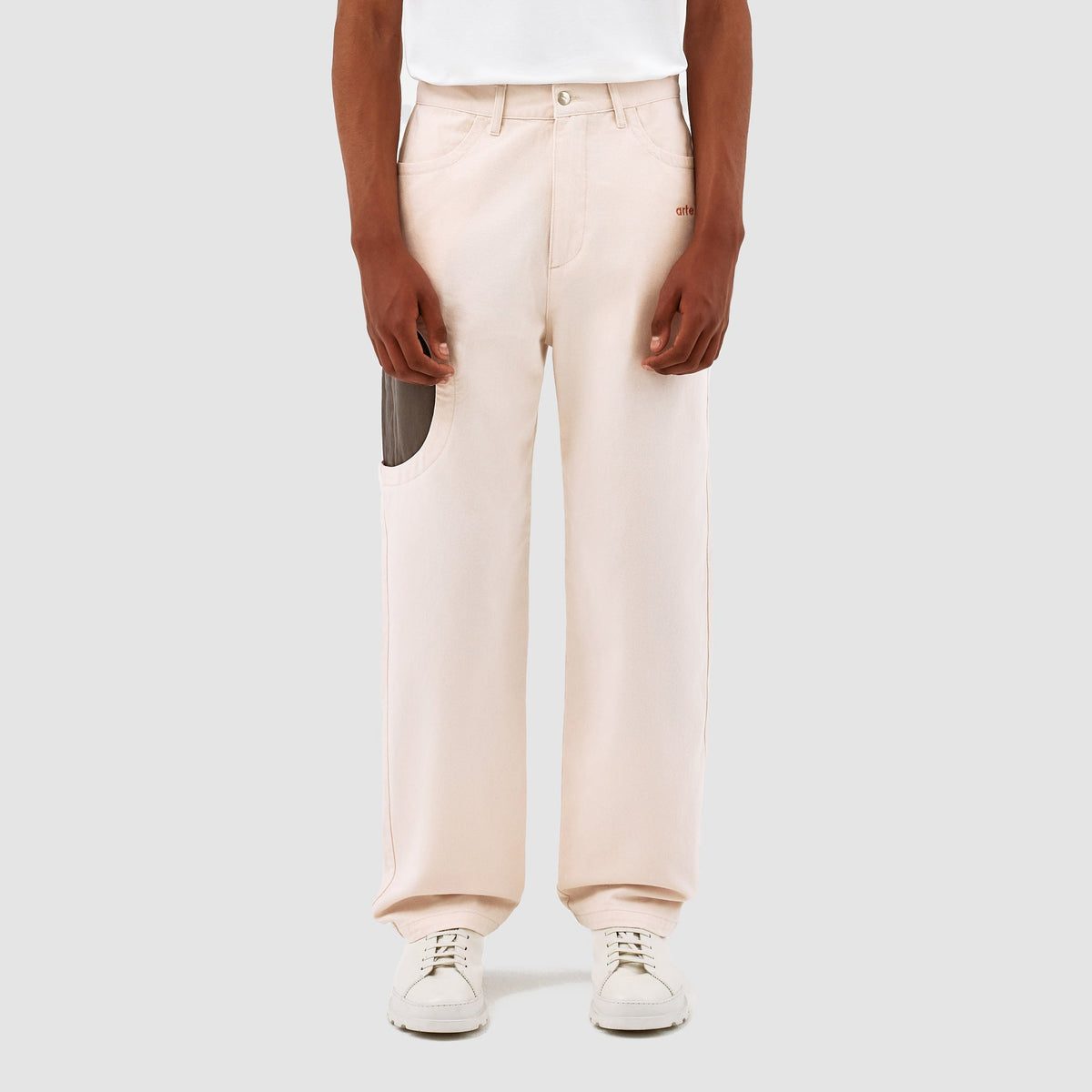 Pantalon Trabal de Jones - Crème/Gris