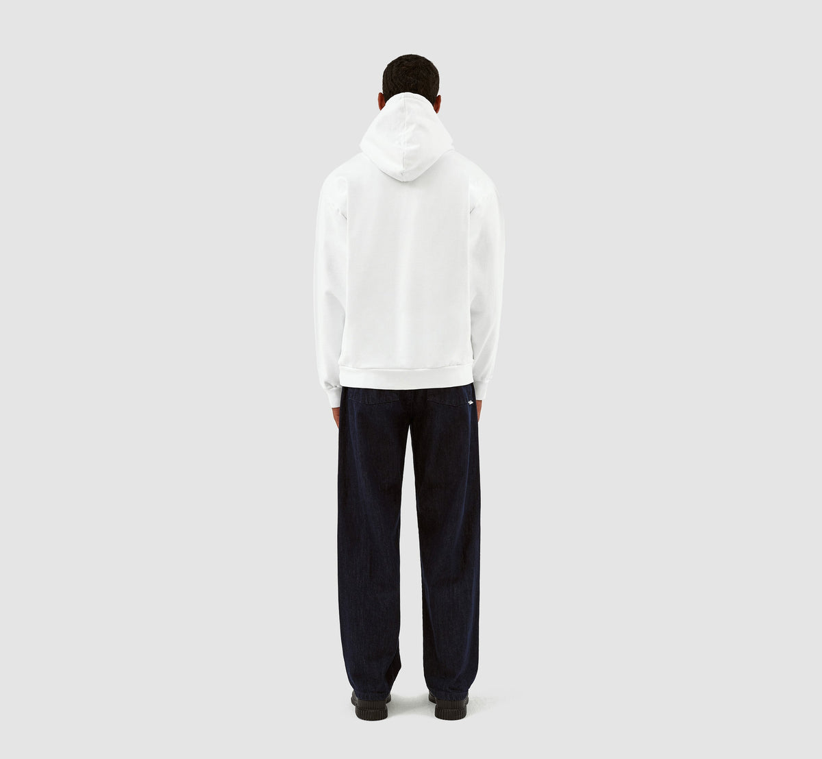 Sweat à capuche Harris Patch Logo - Blanc