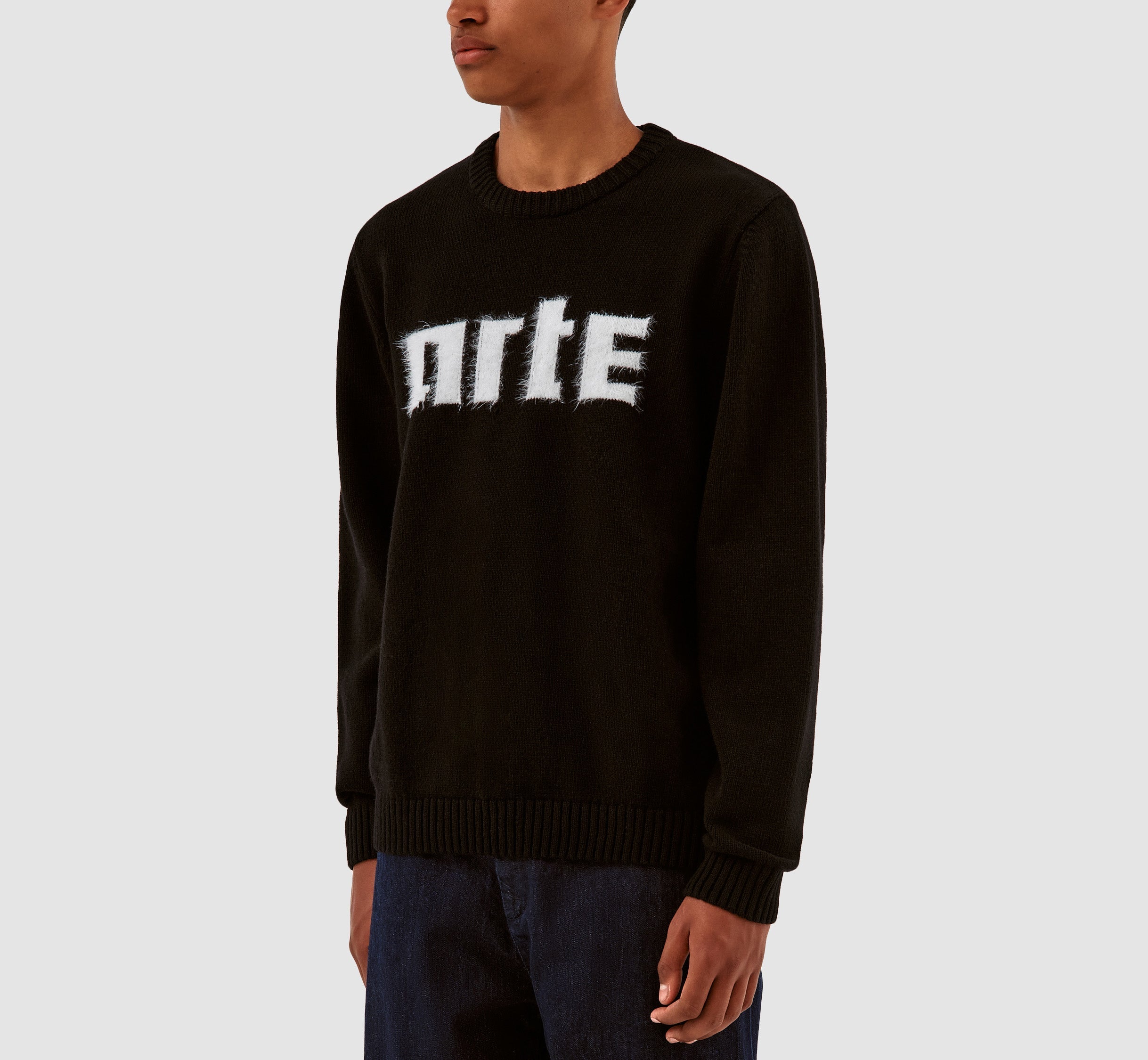 Pull en maille avec logo Kobe - Noir