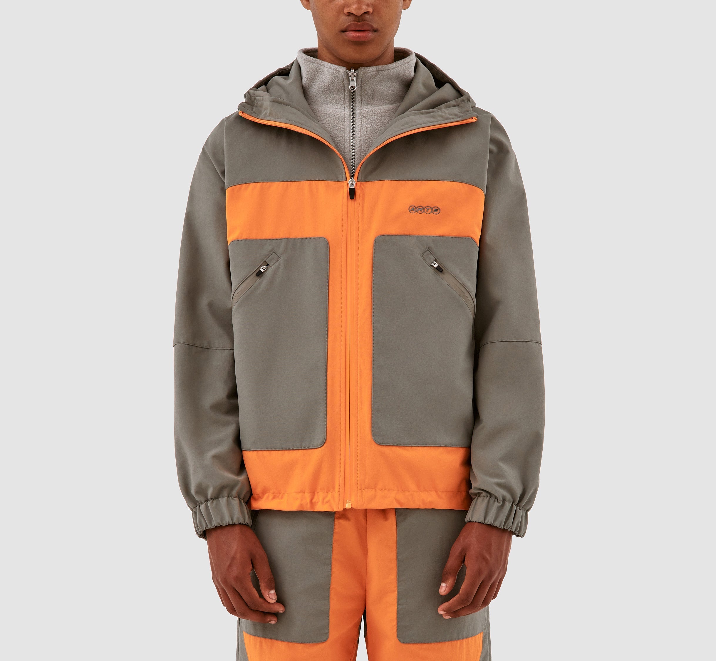 Veste Jeff - Orange/Gris