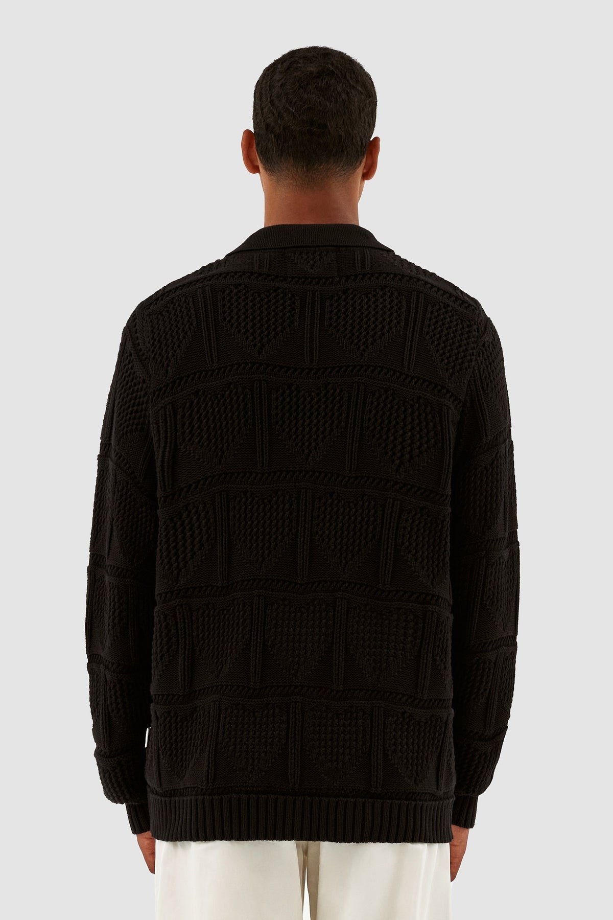 Cardigan croche Kyle - Noir