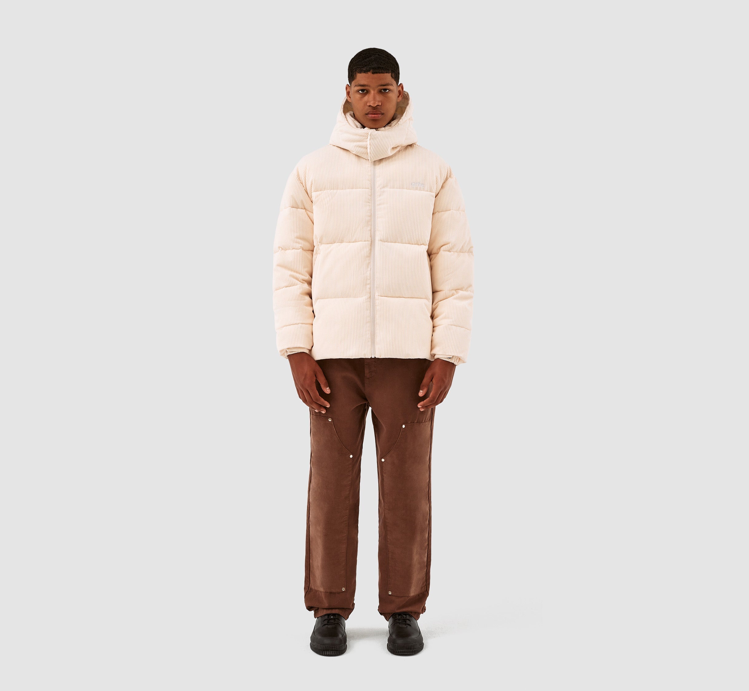Veste ample en velours côtelé Joey - Crème