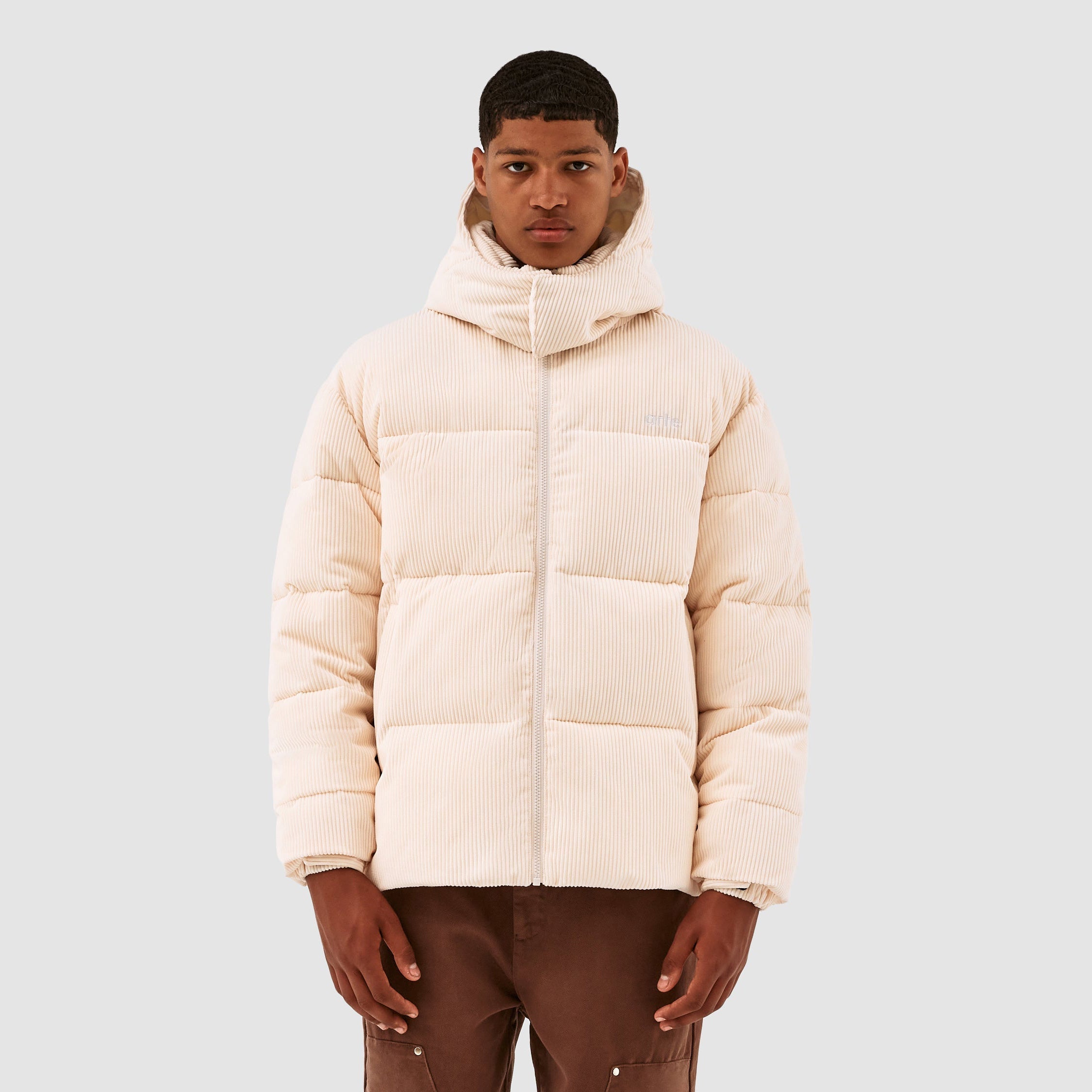 Veste ample en velours côtelé Joey - Crème