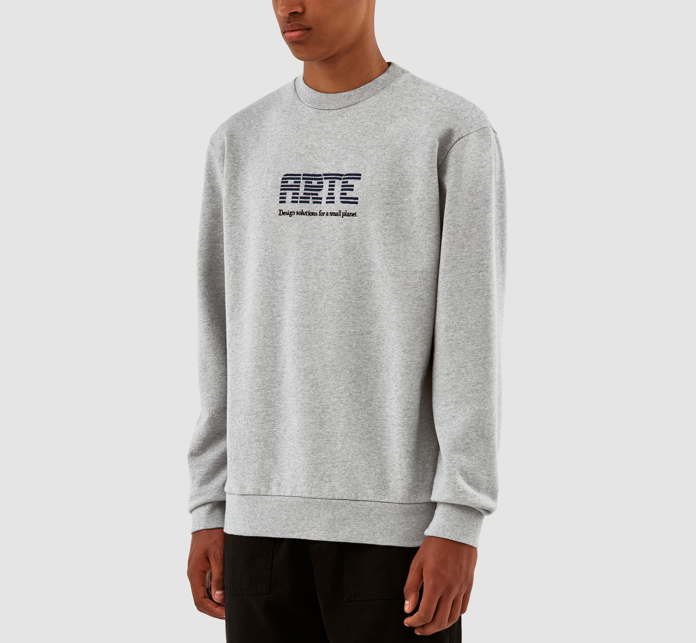 Clarck Block Logo Crewneck - Gris