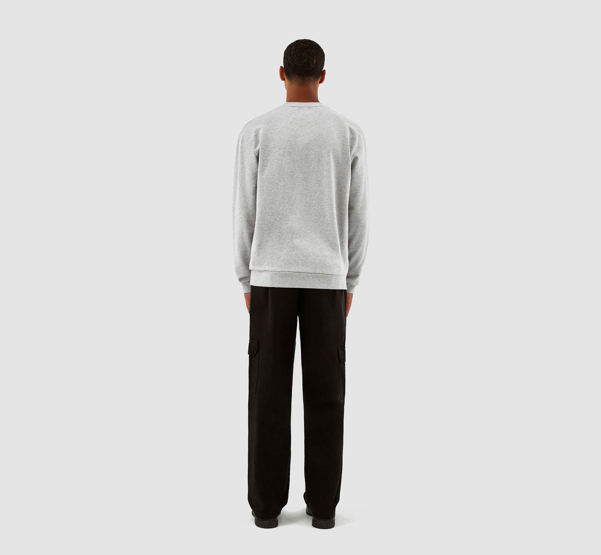 Clarck Block Logo Crewneck - Gris