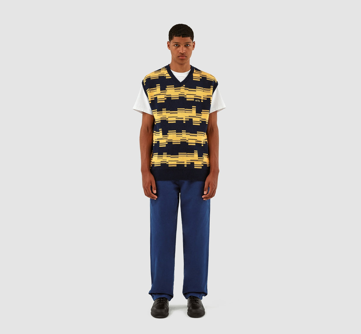 Tricot Karl Tertis - Marine/Jaune