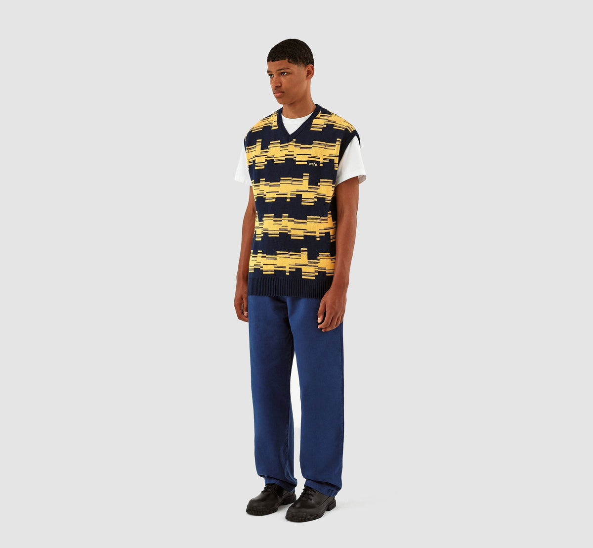 Tricot Karl Tertis - Marine/Jaune