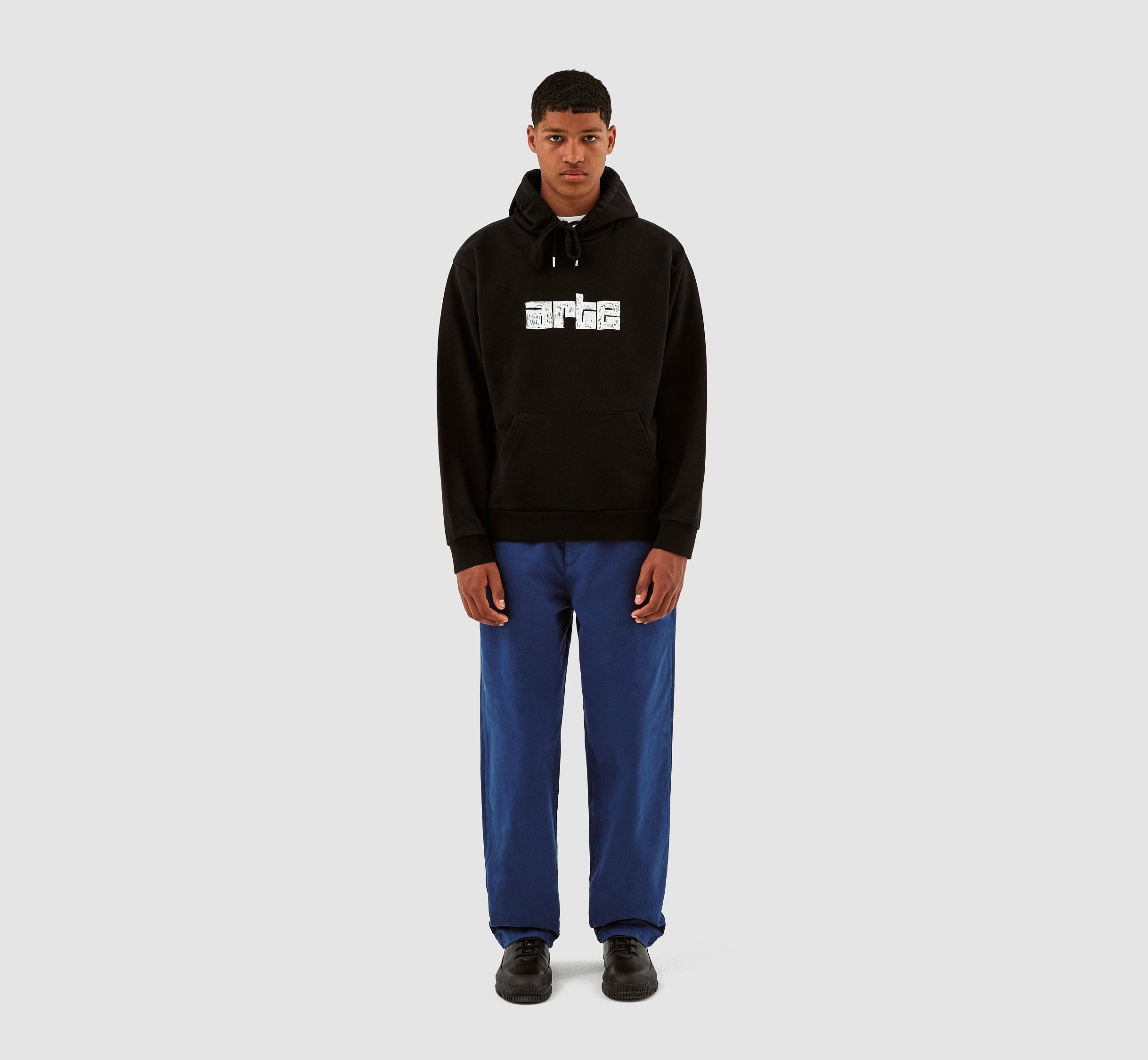 Sweat à capuche Harris Block Logo - Noir