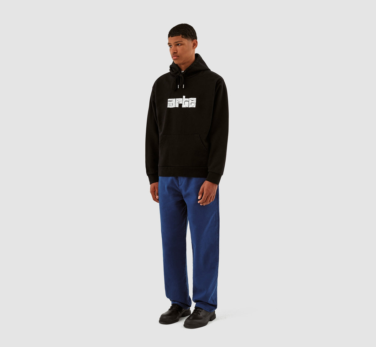 Sweat à capuche Harris Block Logo - Noir