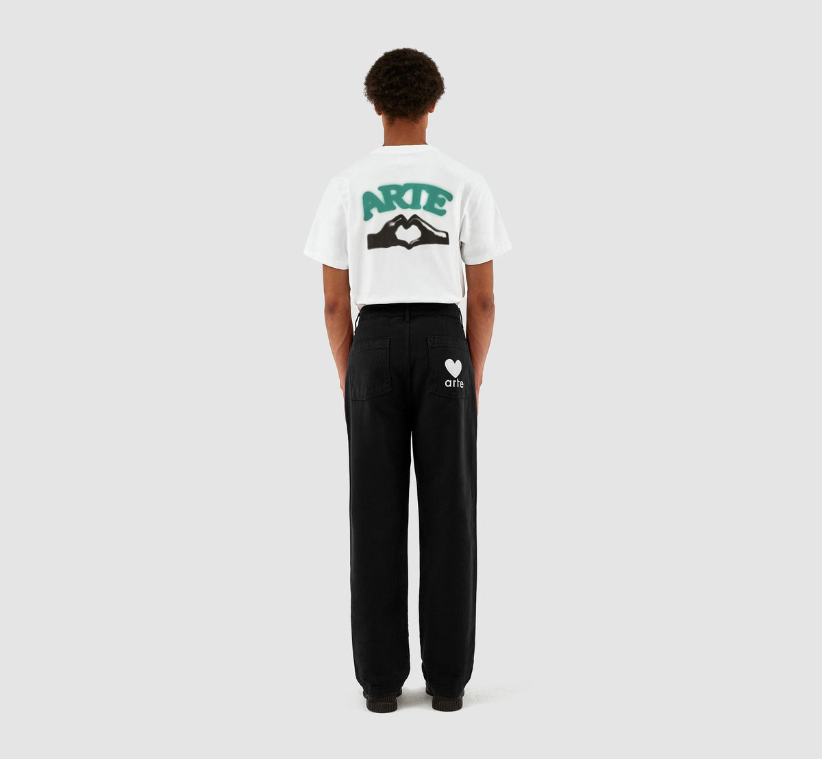 Pantalon à poches en forme de cœur Porter - Noir - NO ARCHIVE SALE