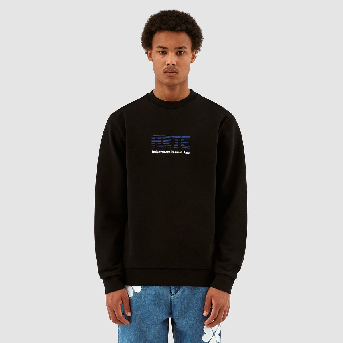 Clarck Block Logo Crewneck - Noir