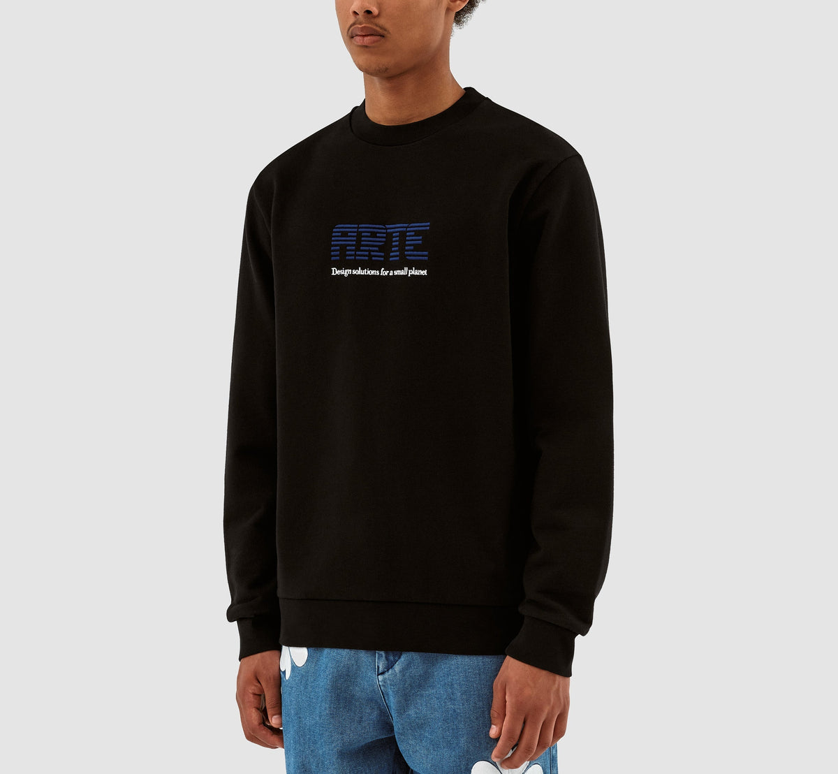 Clarck Block Logo Crewneck - Noir
